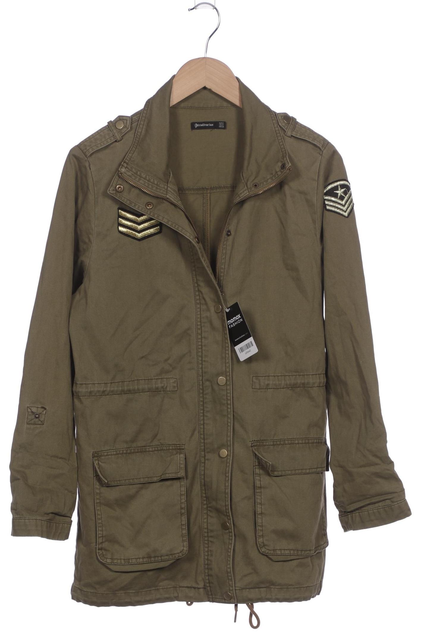 

Stradivarius Damen Jacke, grün, Gr. 38