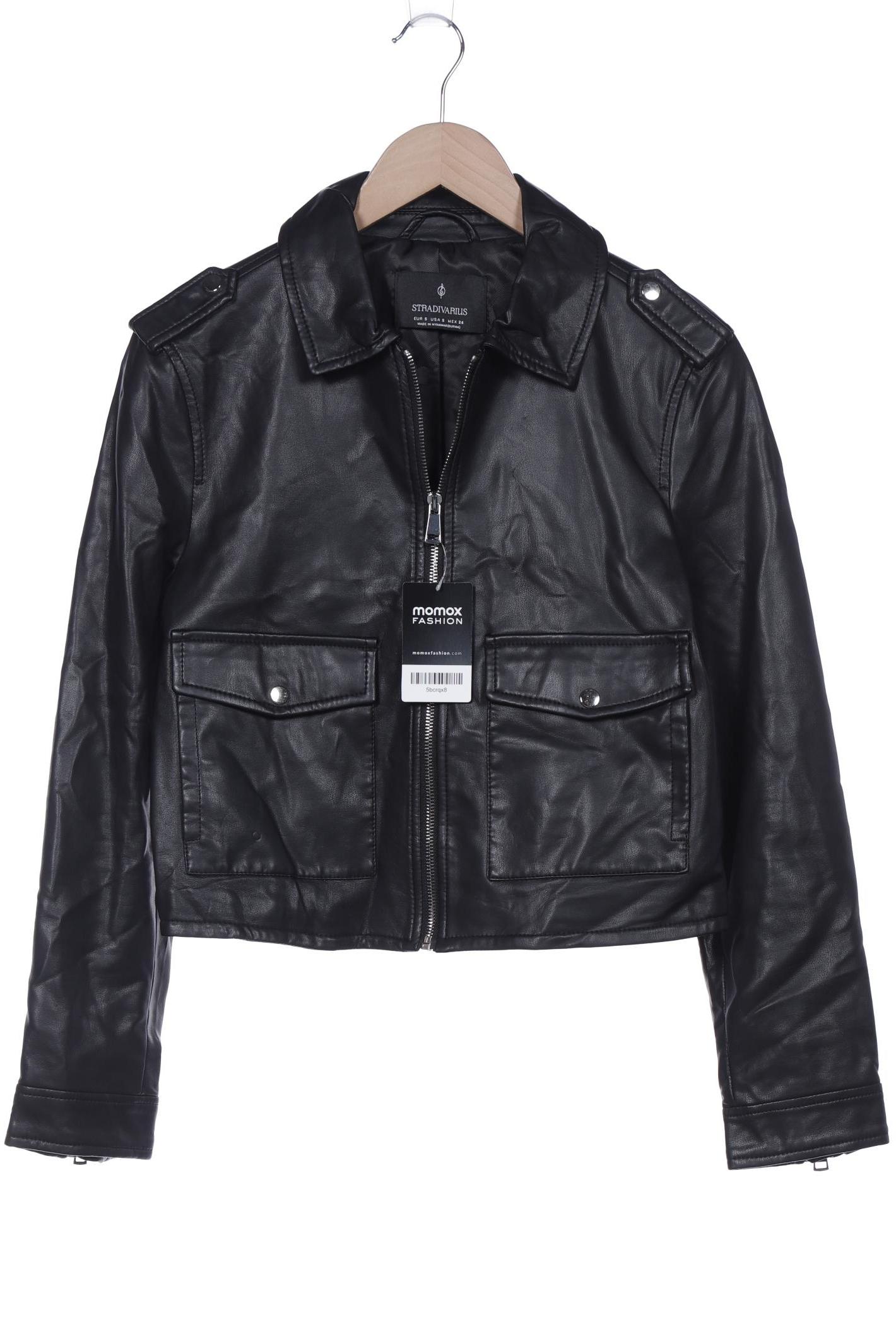 

Stradivarius Damen Jacke, schwarz, Gr. 36