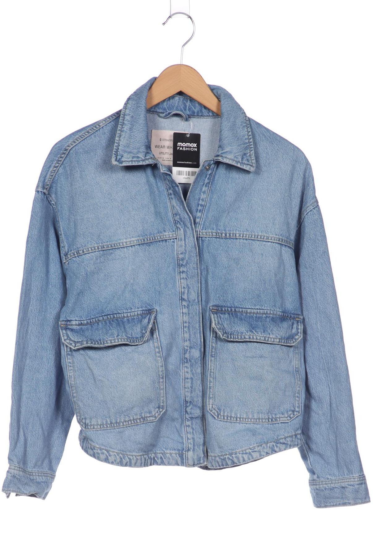 

Stradivarius Damen Jacke, blau, Gr. 36