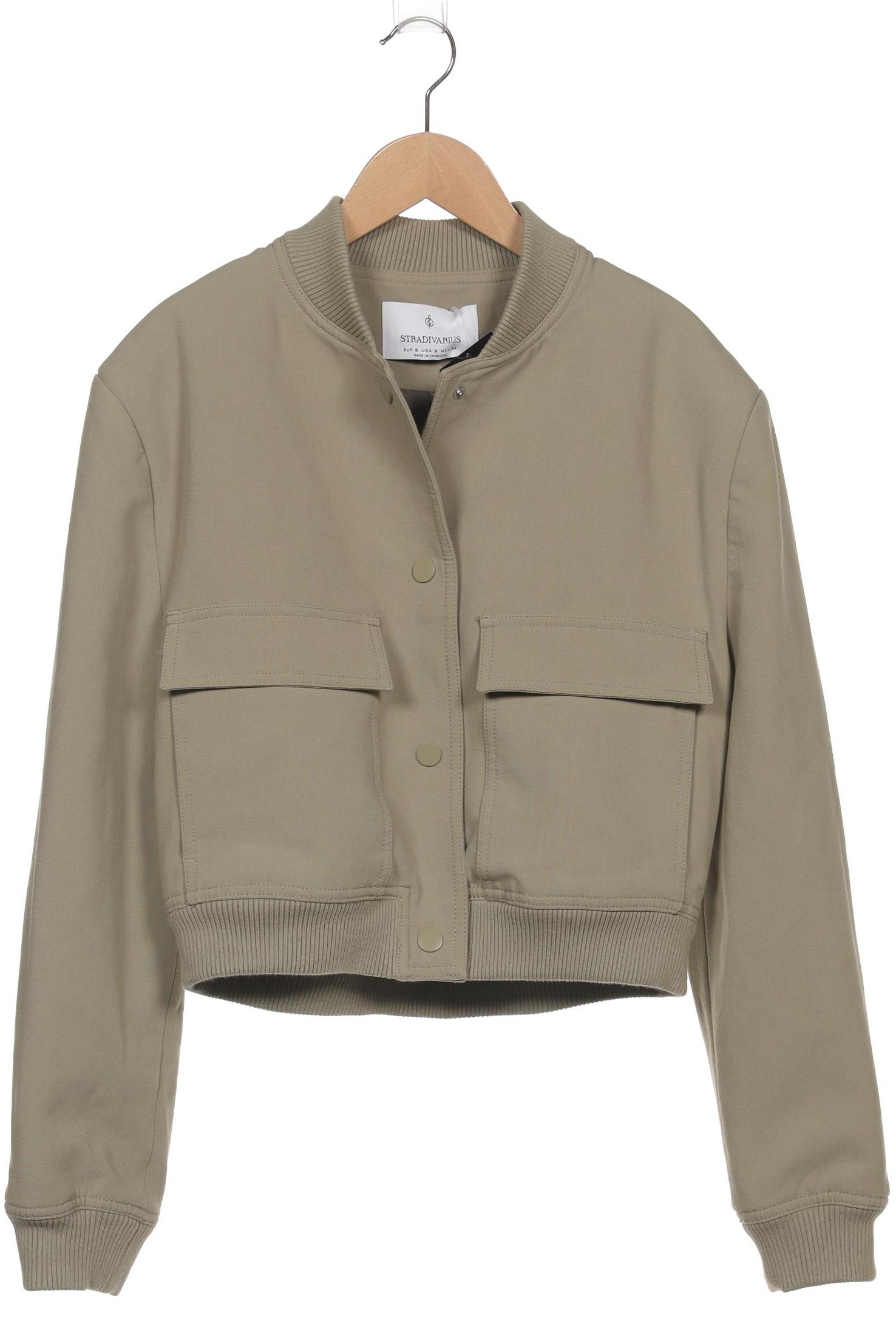 

Stradivarius Damen Jacke, grün, Gr. 36