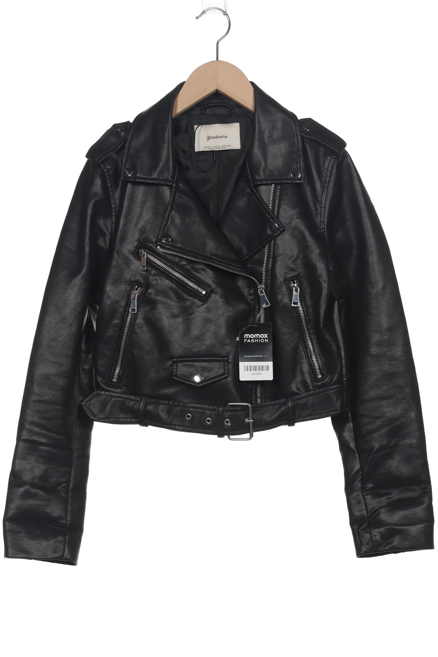 

Stradivarius Damen Jacke, schwarz, Gr. 38