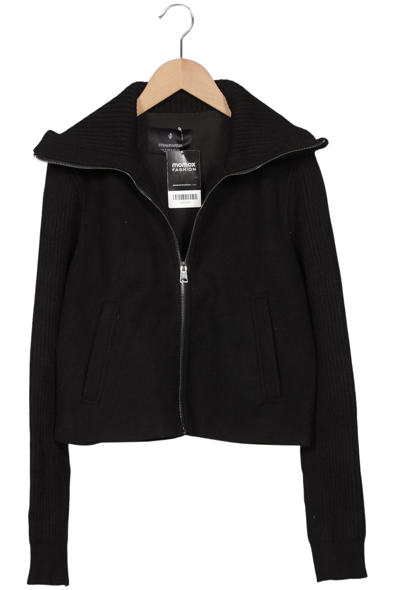 

Stradivarius Damen Jacke, schwarz, Gr. 36