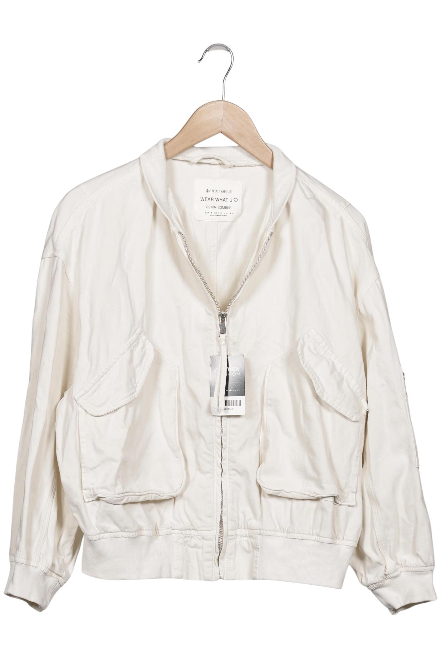 

Stradivarius Damen Jacke, cremeweiß, Gr. 36