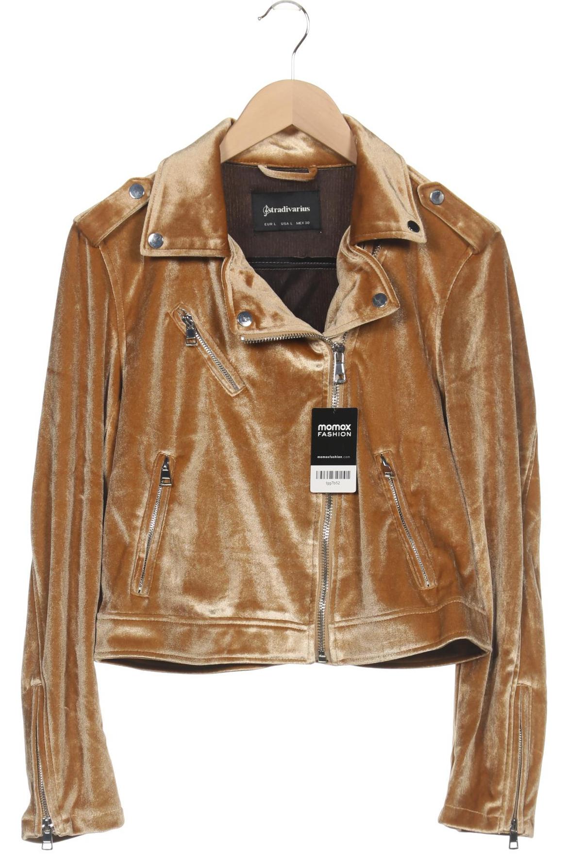 

Stradivarius Damen Jacke, beige, Gr. 42