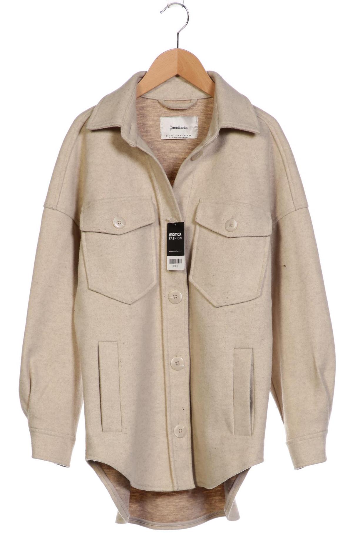 

Stradivarius Damen Jacke, beige, Gr. 34