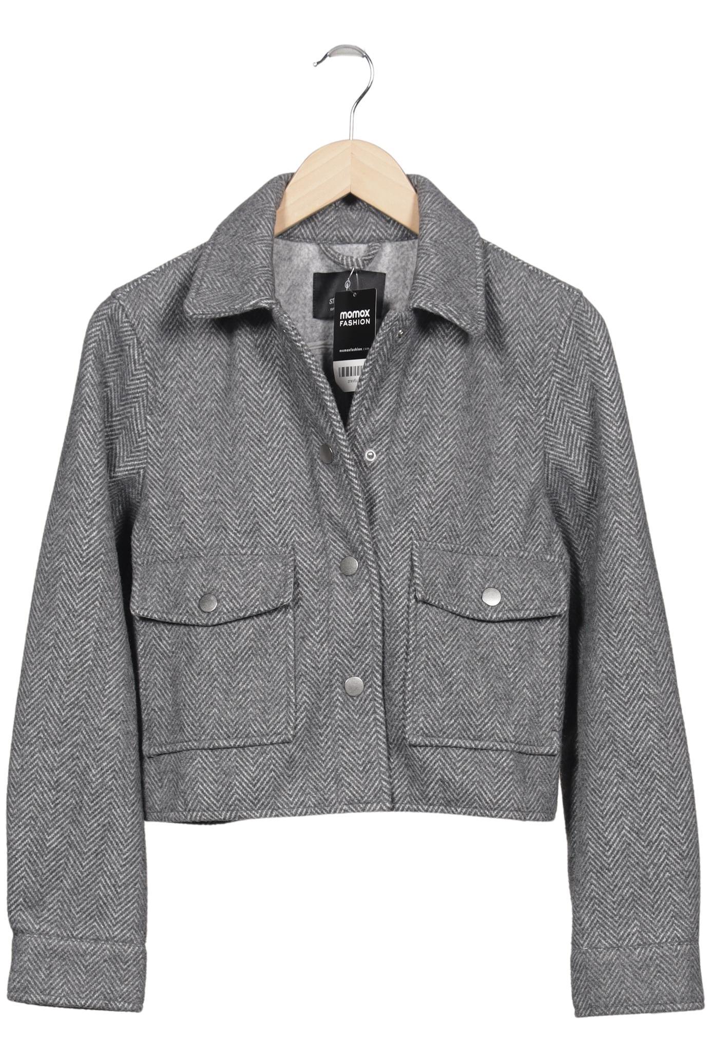 

Stradivarius Damen Jacke, grau, Gr. 36