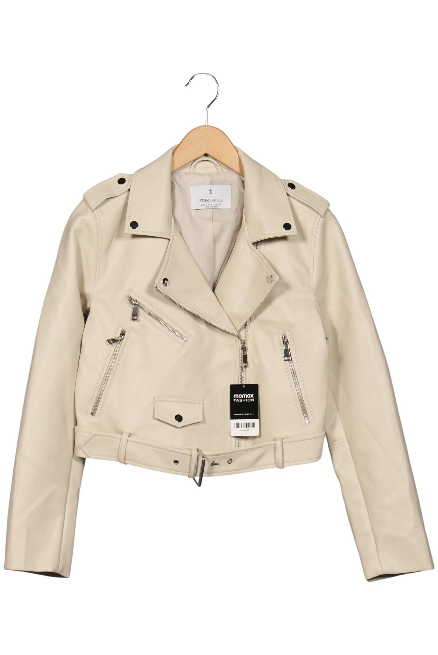 

Stradivarius Damen Jacke, beige, Gr. 42