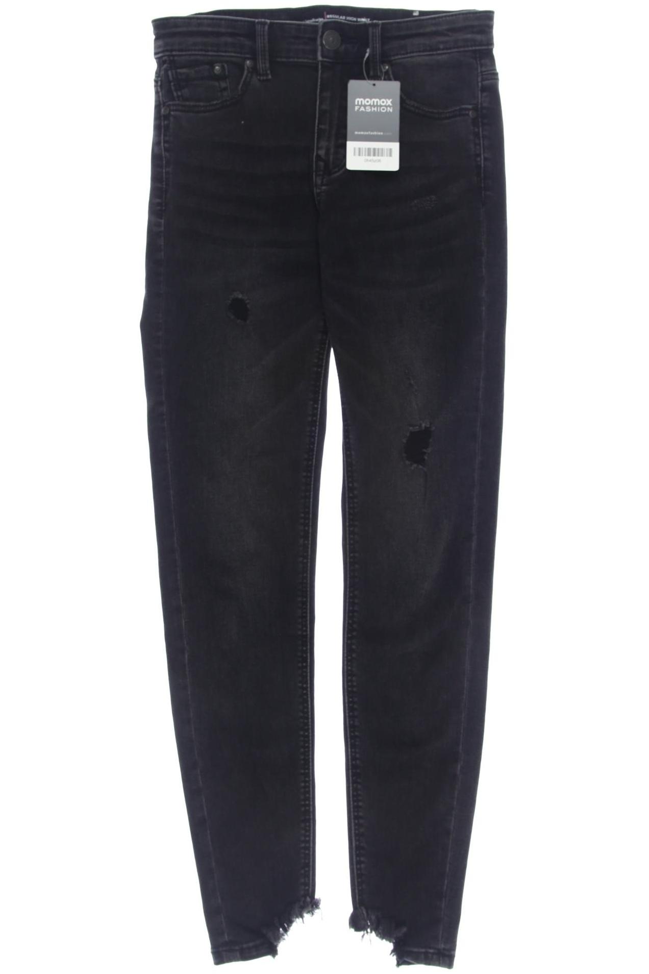 

Stradivarius Damen Jeans, schwarz, Gr. 34