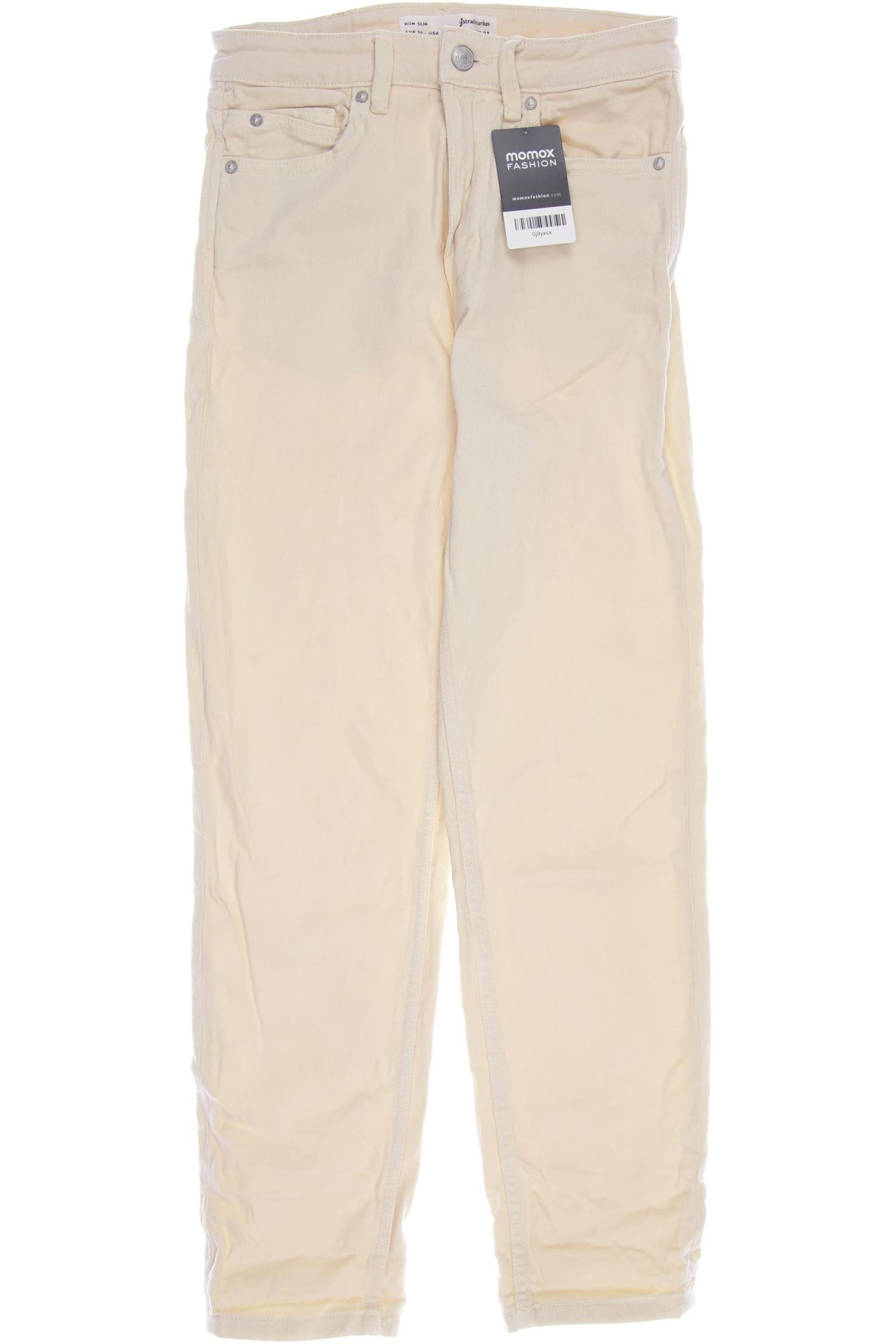 

Stradivarius Damen Jeans, cremeweiß