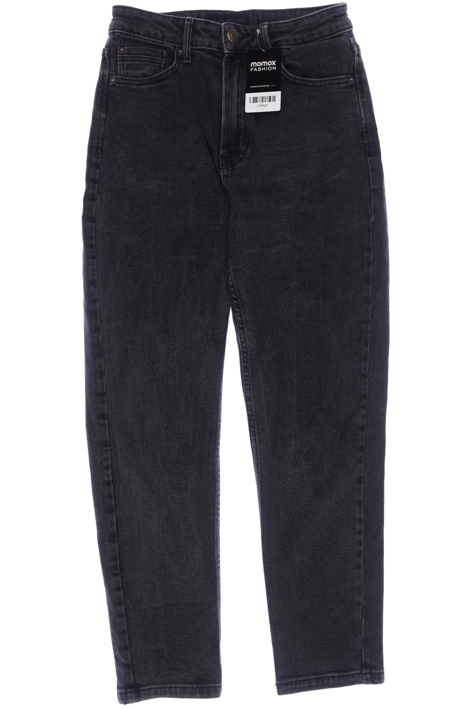 

Stradivarius Damen Jeans, schwarz, Gr. 36