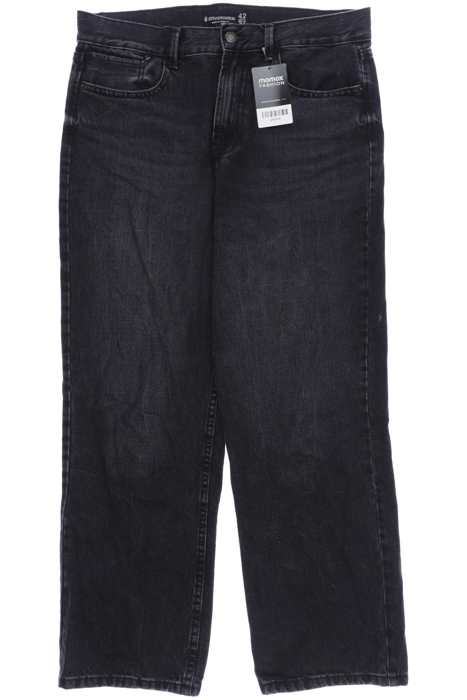

Stradivarius Damen Jeans, schwarz, Gr. 42
