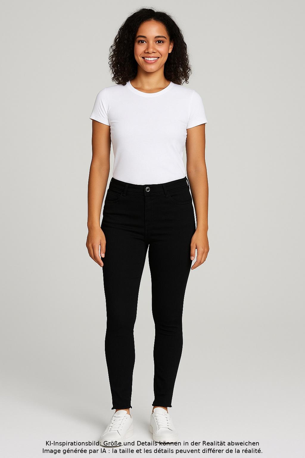 

Stradivarius Damen Jeans, schwarz, Gr. 40