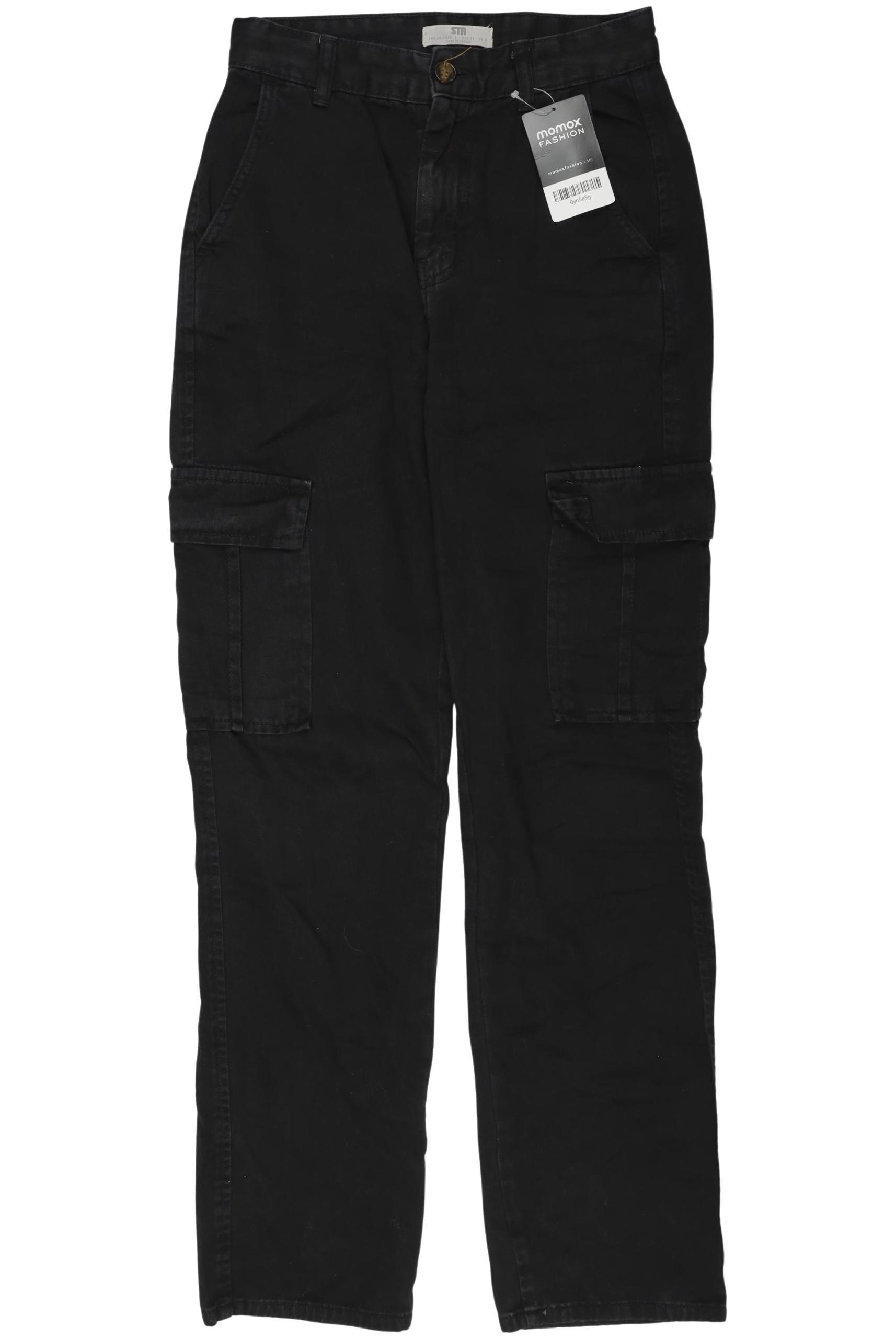 

Stradivarius Damen Jeans, schwarz, Gr. 34