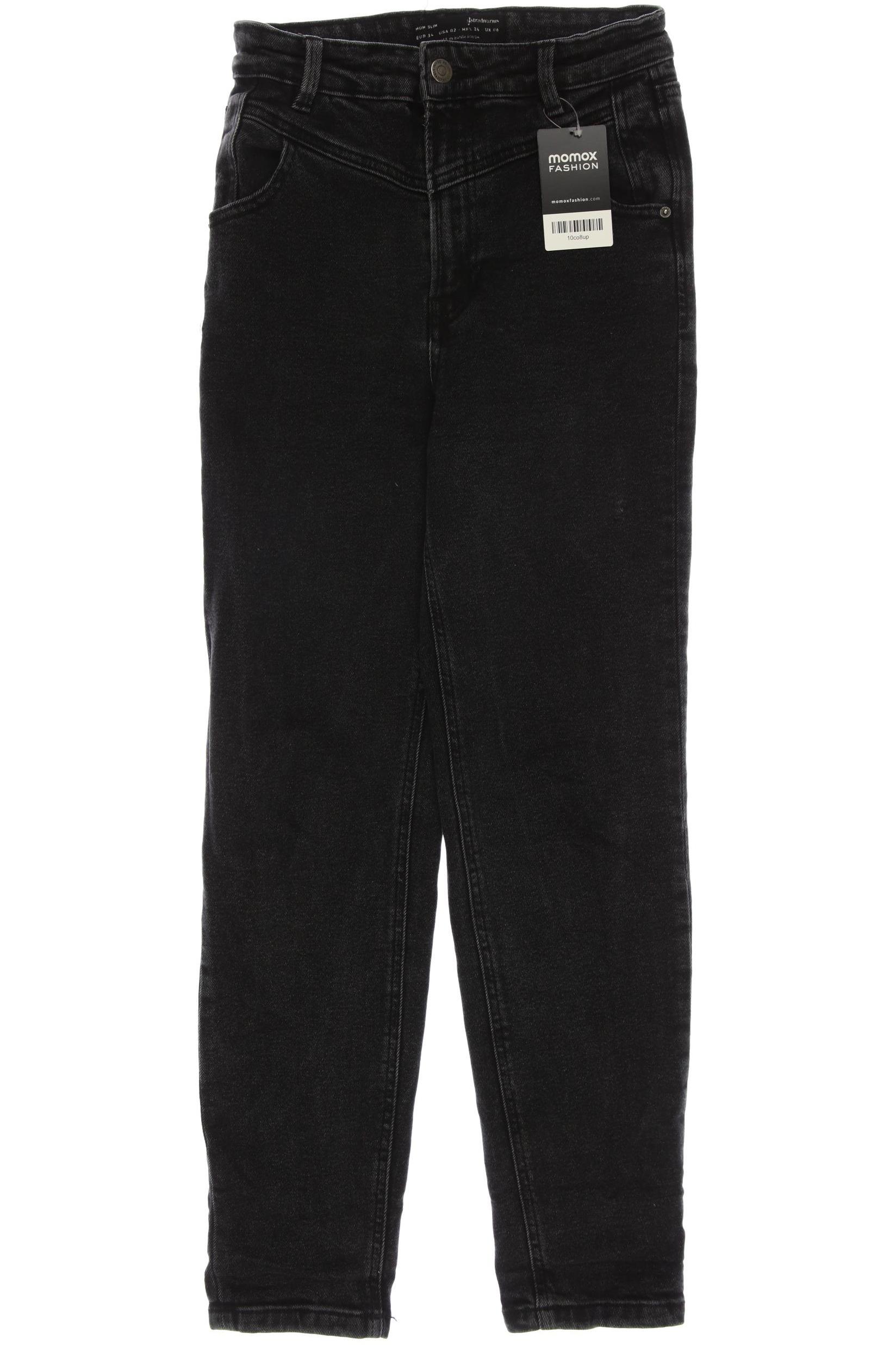 

Stradivarius Damen Jeans, schwarz