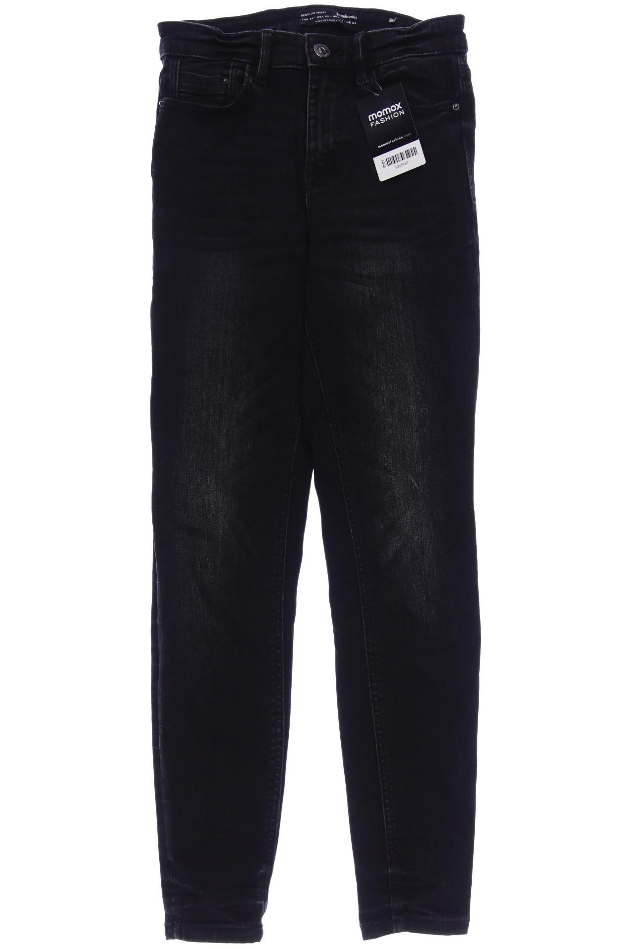 

Stradivarius Damen Jeans, schwarz