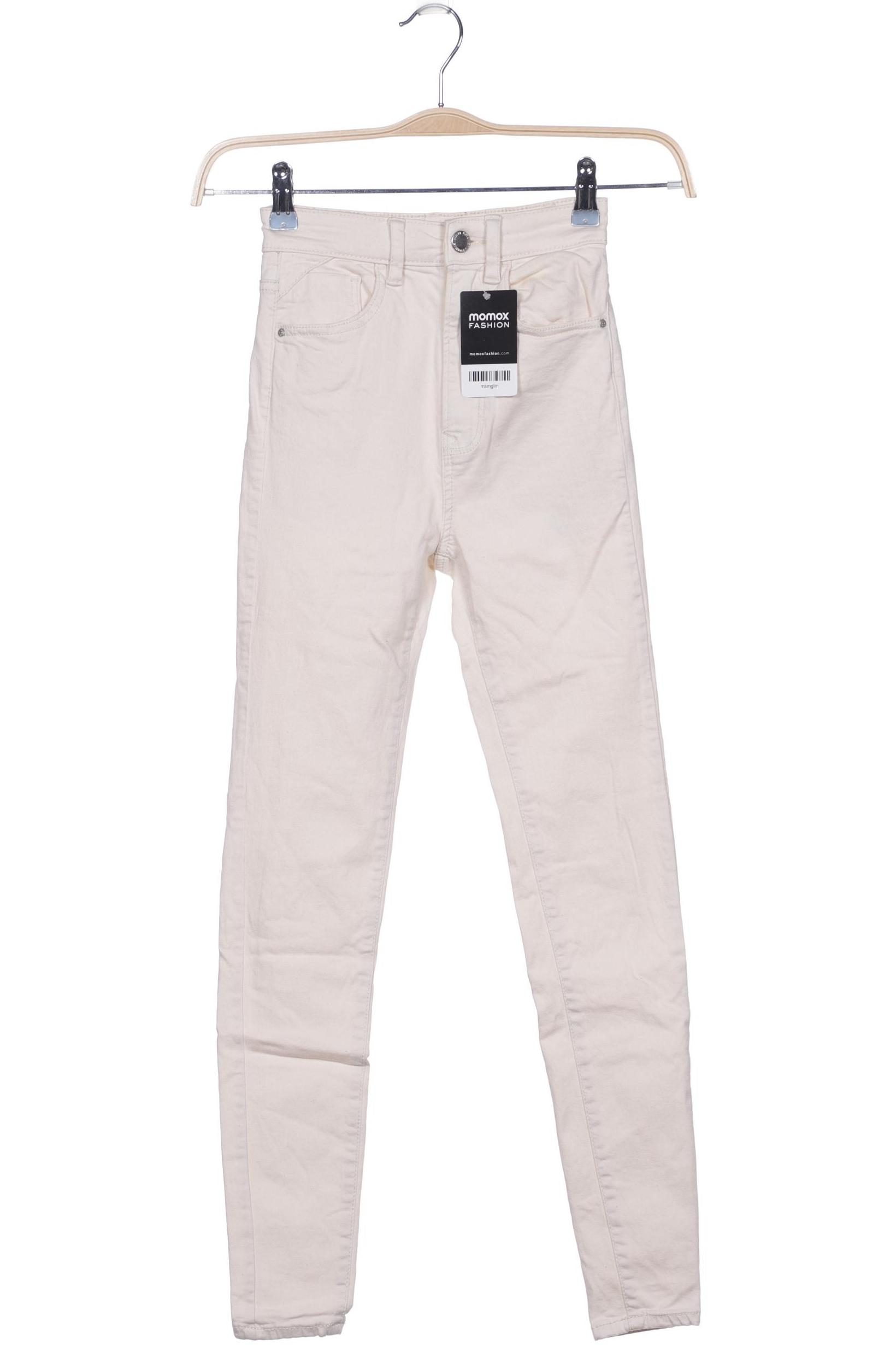 

Stradivarius Damen Jeans, cremeweiß, Gr. 32