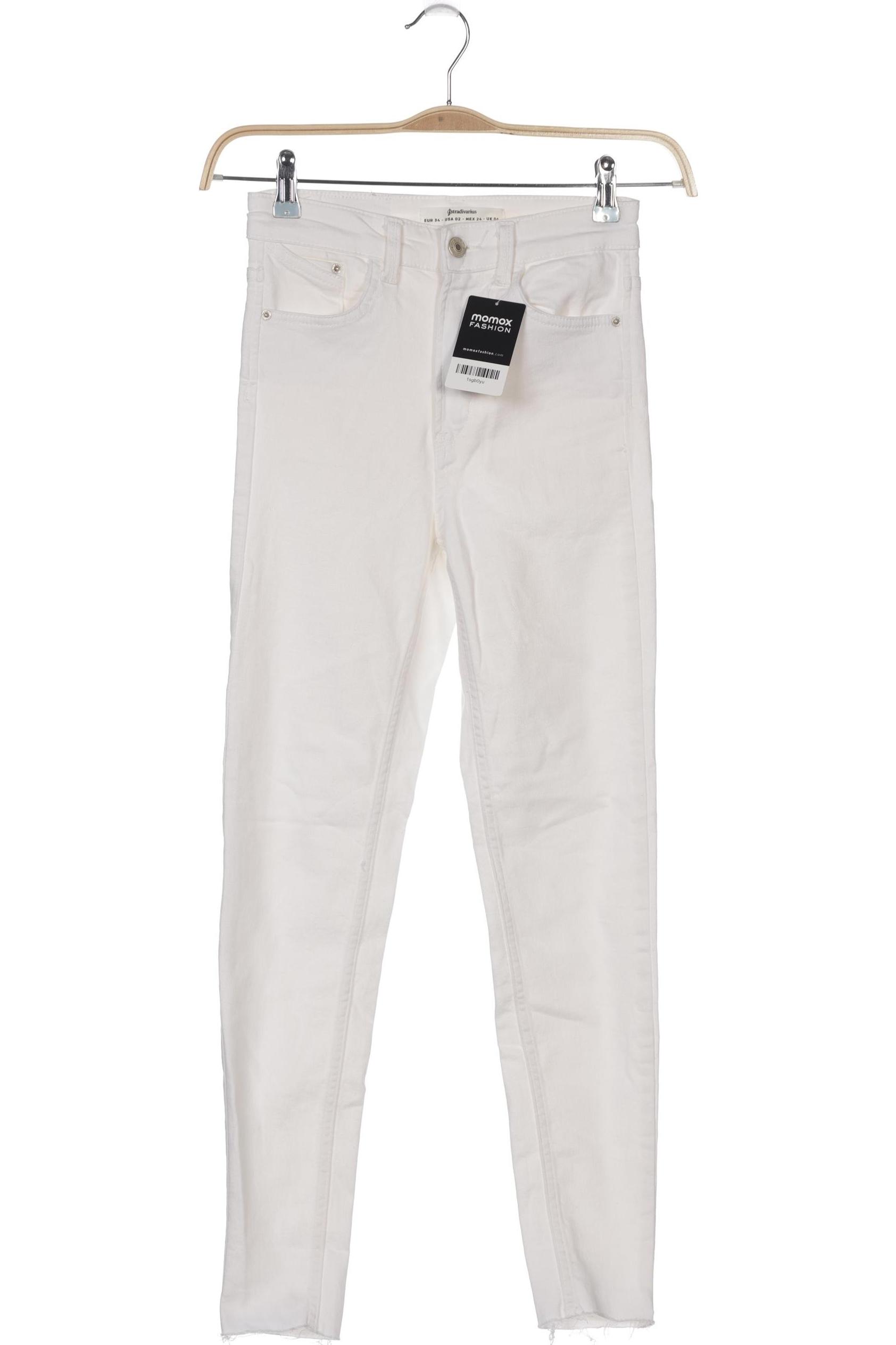 

Stradivarius Damen Jeans, cremeweiß, Gr. 34