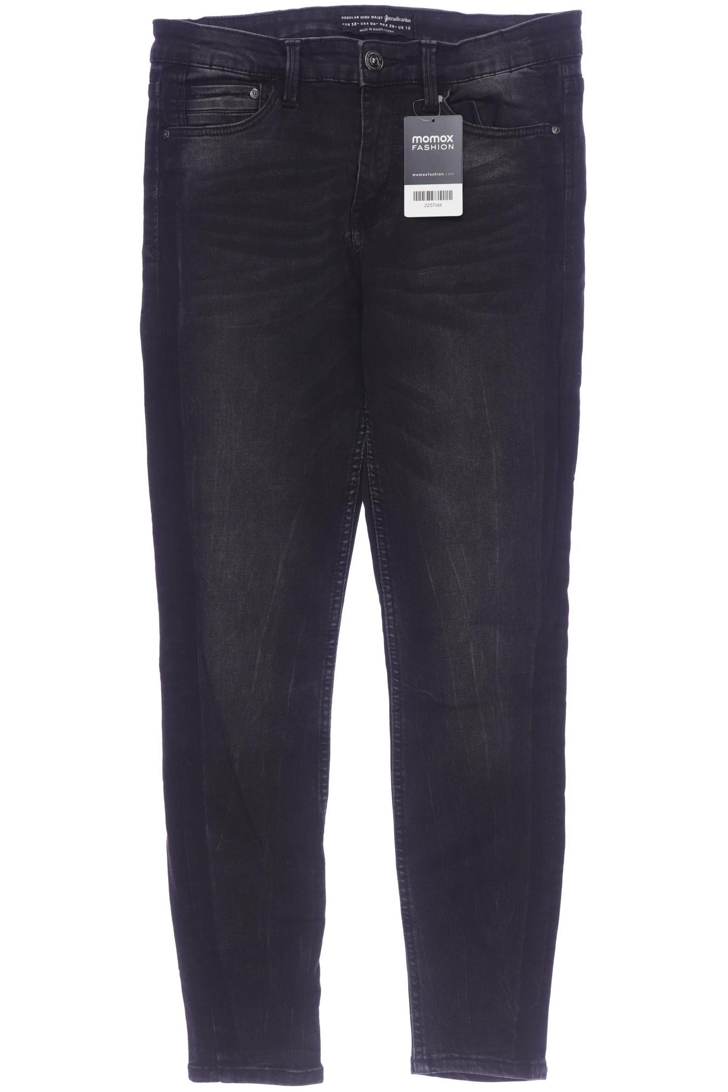 

Stradivarius Damen Jeans, schwarz, Gr. 38