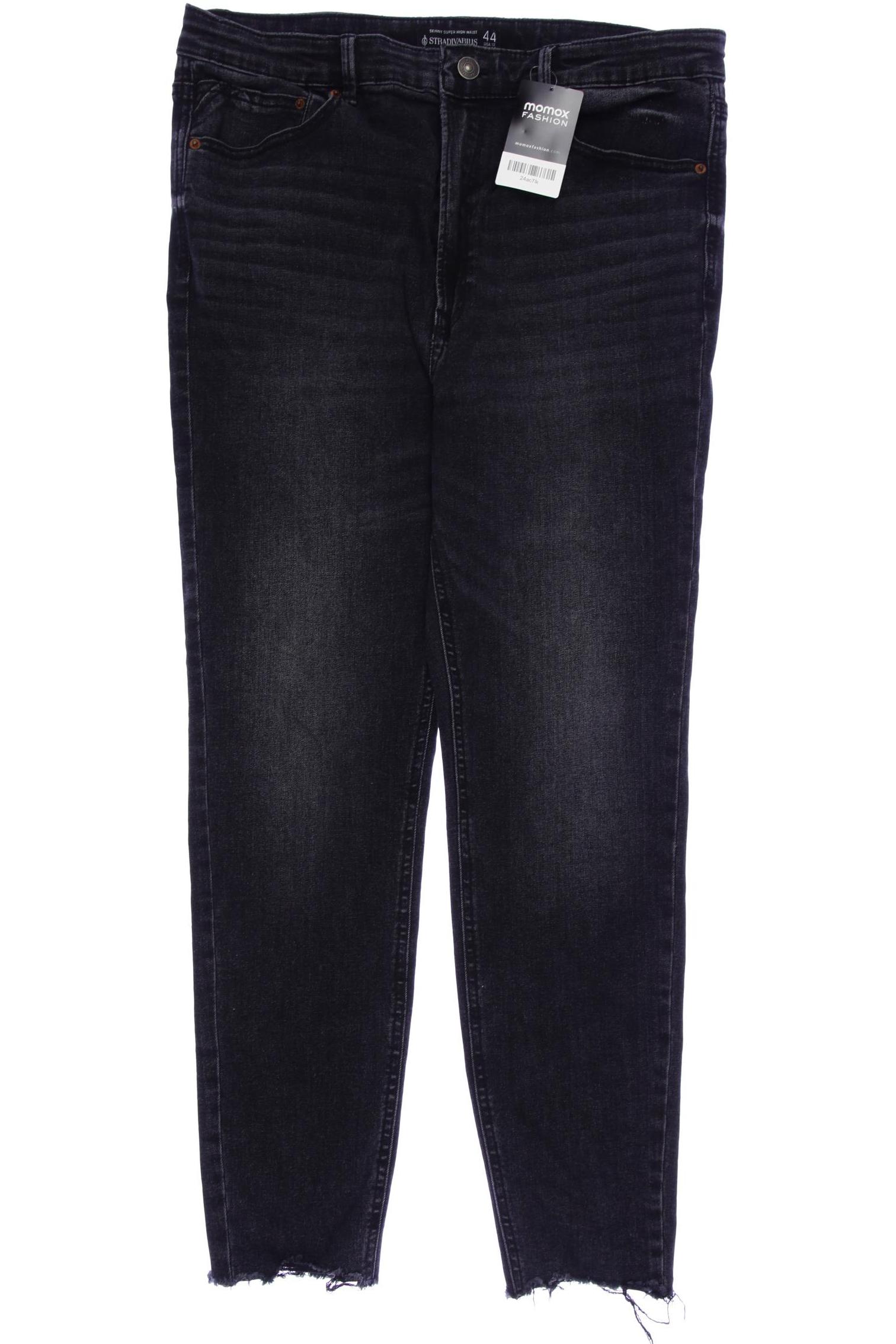 

Stradivarius Damen Jeans, schwarz, Gr. 44