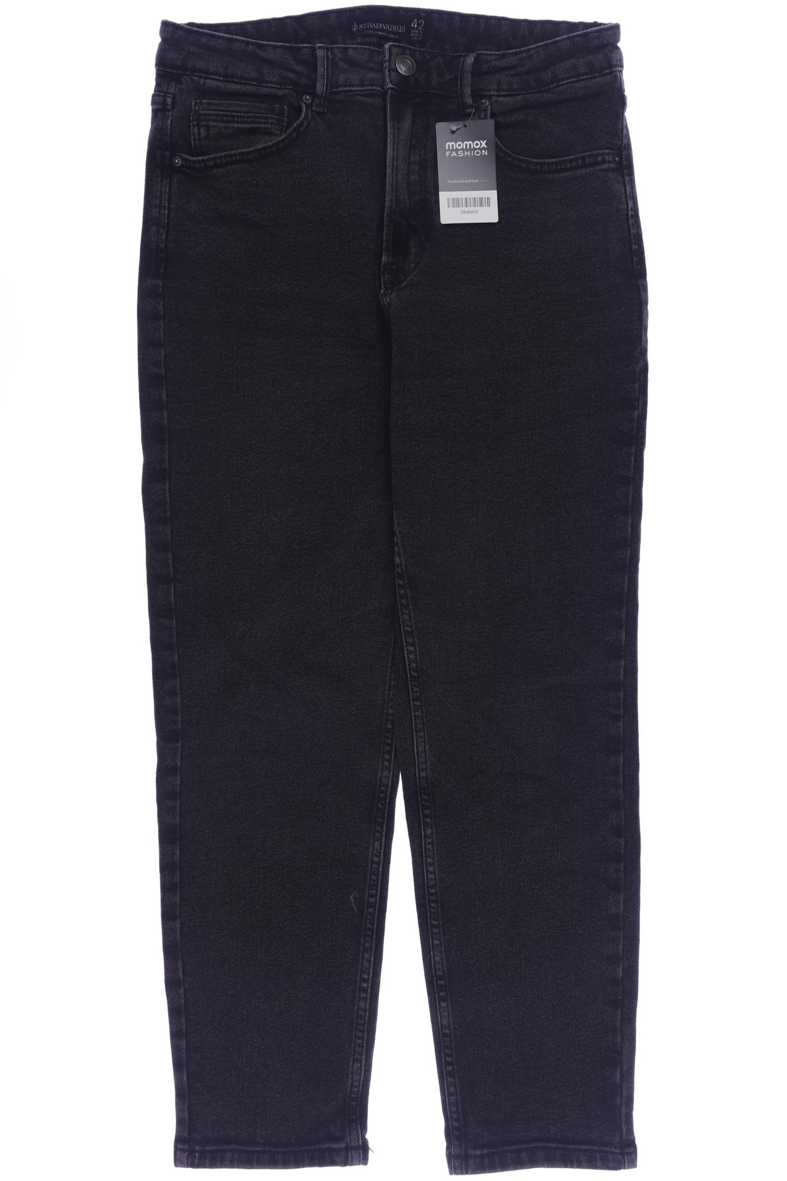 

Stradivarius Damen Jeans, schwarz, Gr. 42