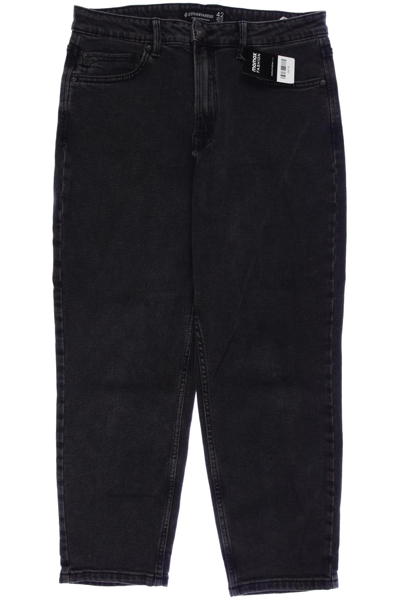 

Stradivarius Damen Jeans, schwarz, Gr. 42