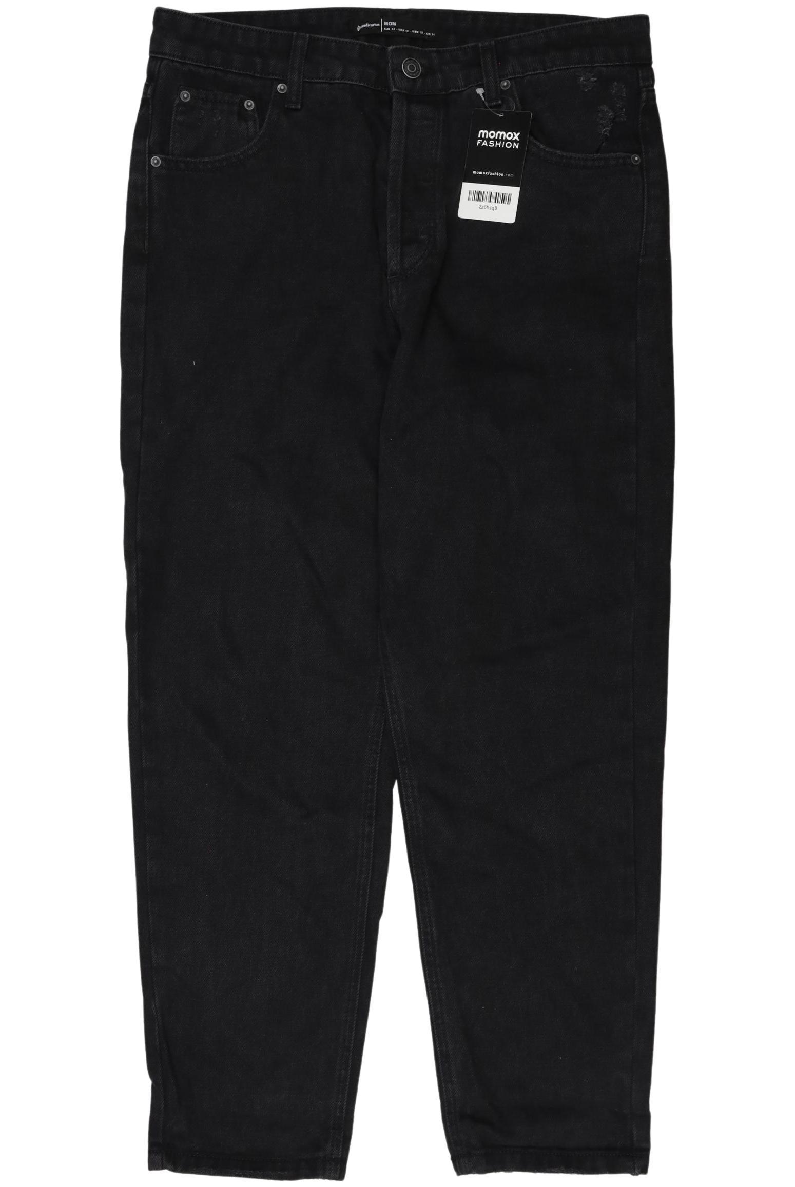 

Stradivarius Damen Jeans, schwarz, Gr. 42