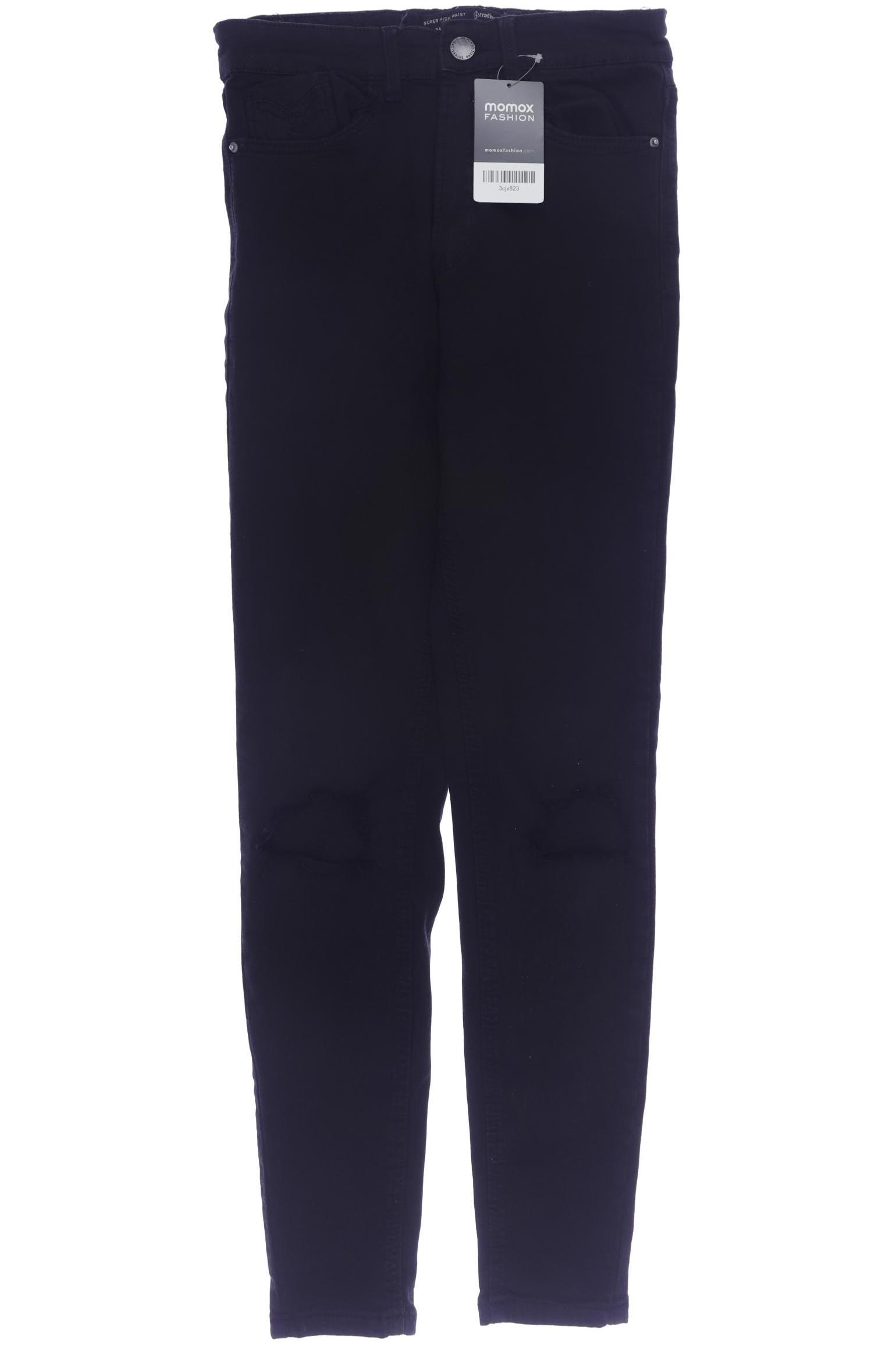 

Stradivarius Damen Jeans, schwarz, Gr. 34