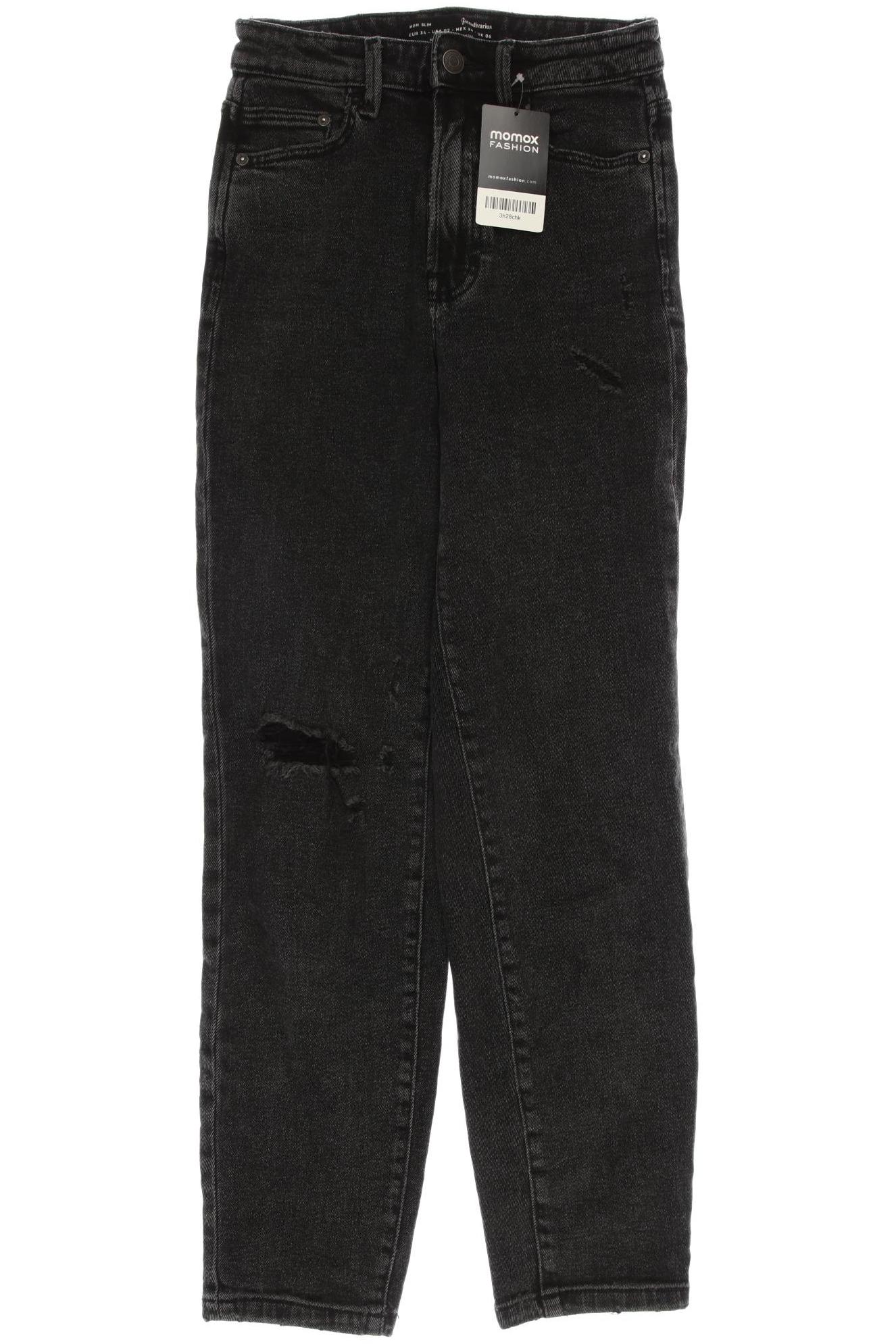 

Stradivarius Damen Jeans, schwarz