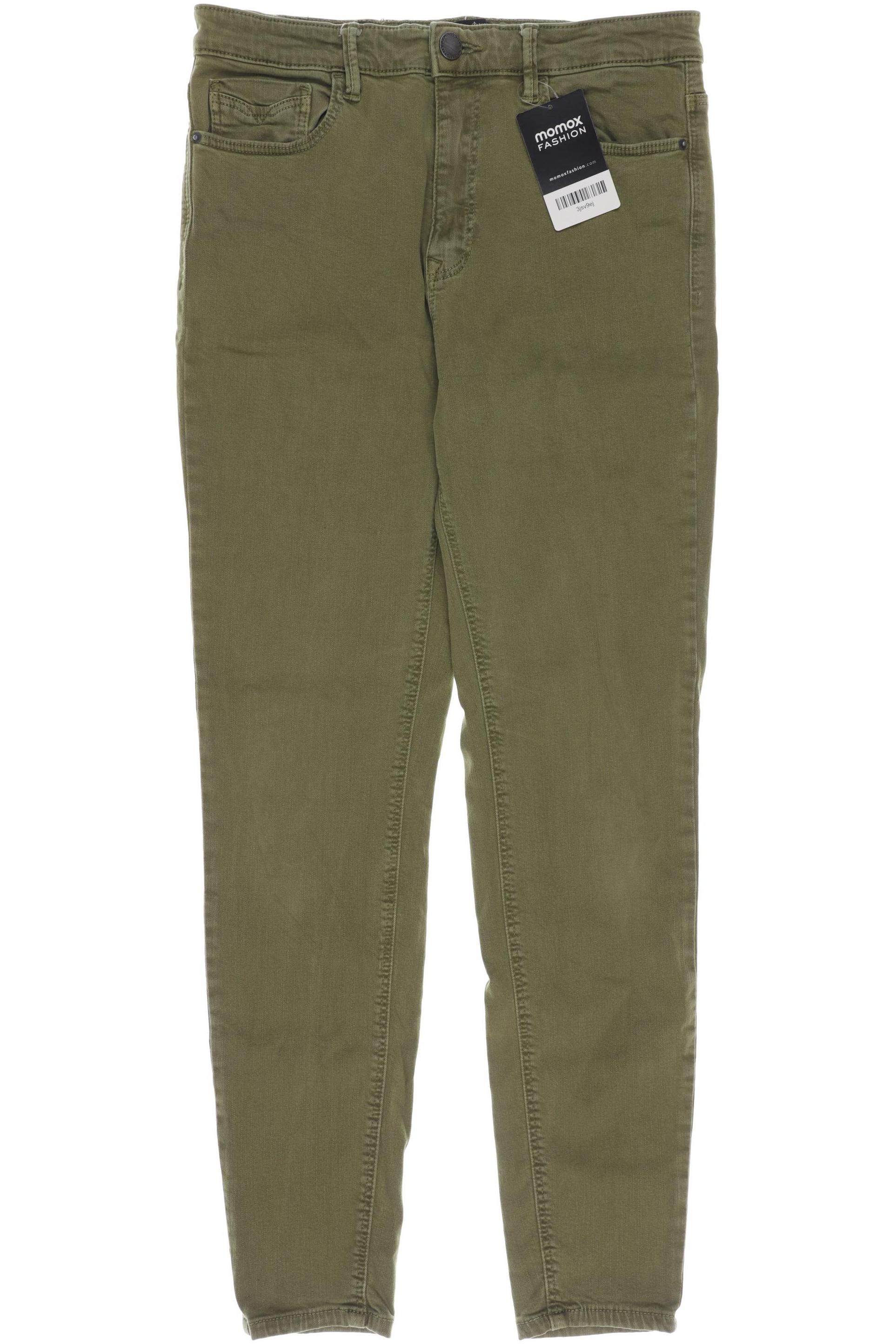

Stradivarius Damen Jeans, grün, Gr. 12