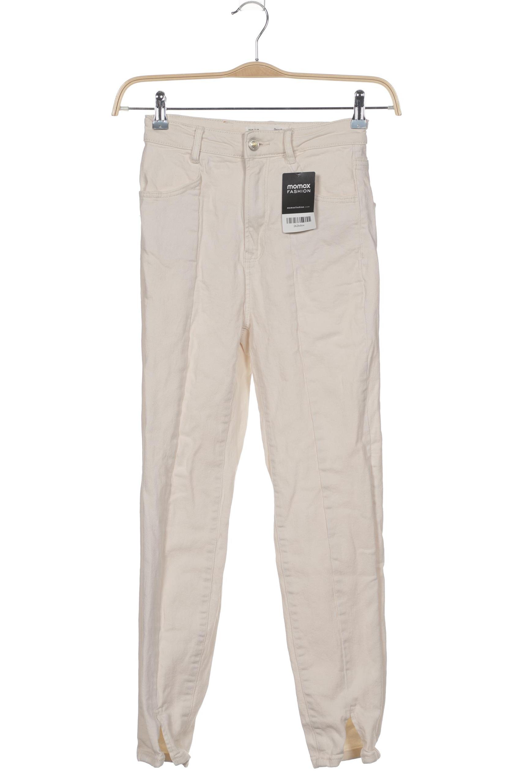 

Stradivarius Damen Jeans, cremeweiß, Gr. 34