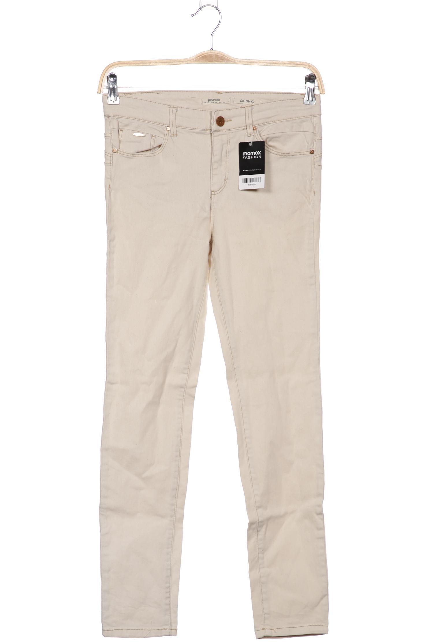 

Stradivarius Damen Jeans, cremeweiß, Gr. 40