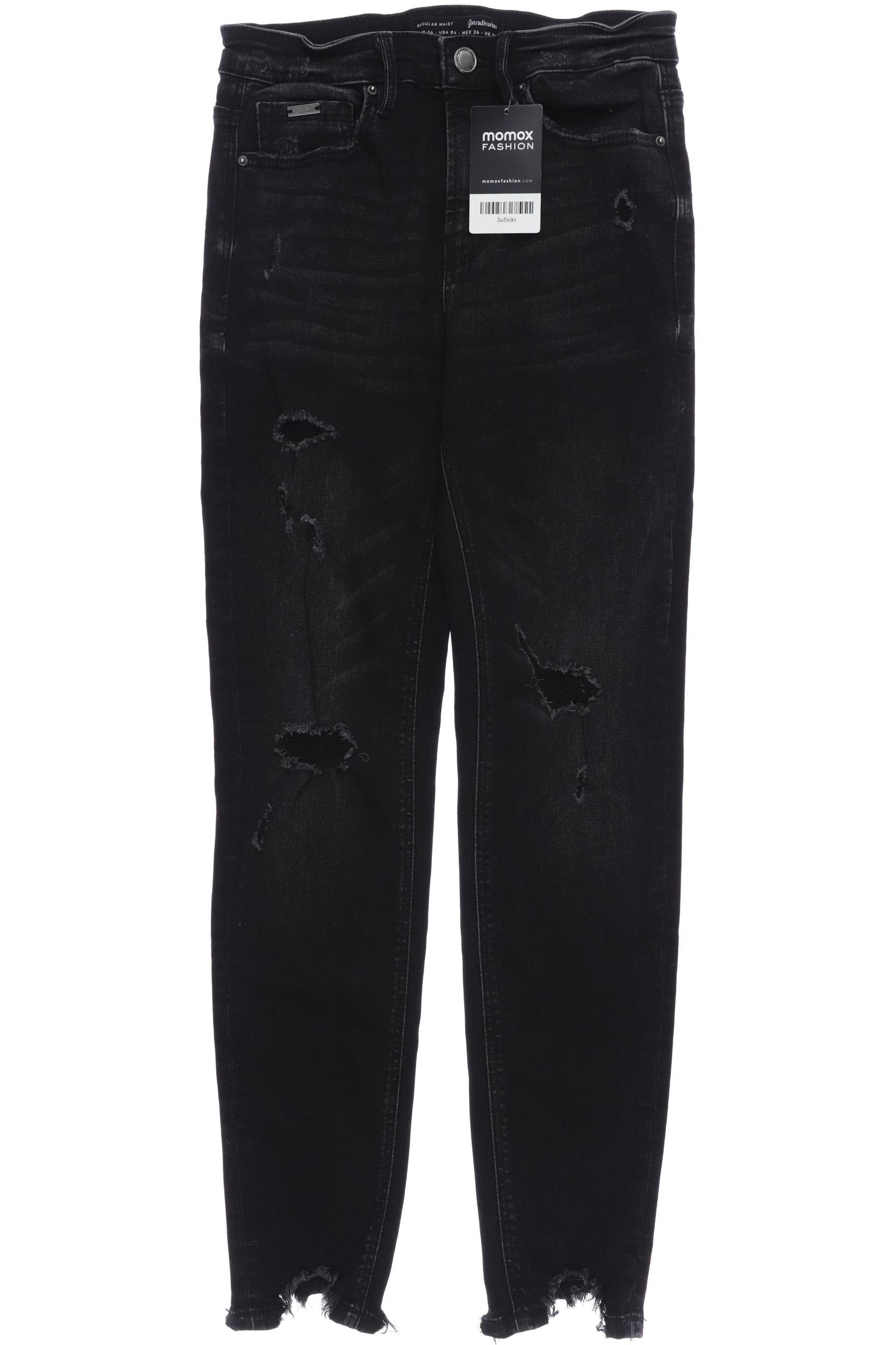 

Stradivarius Damen Jeans, schwarz, Gr. 36