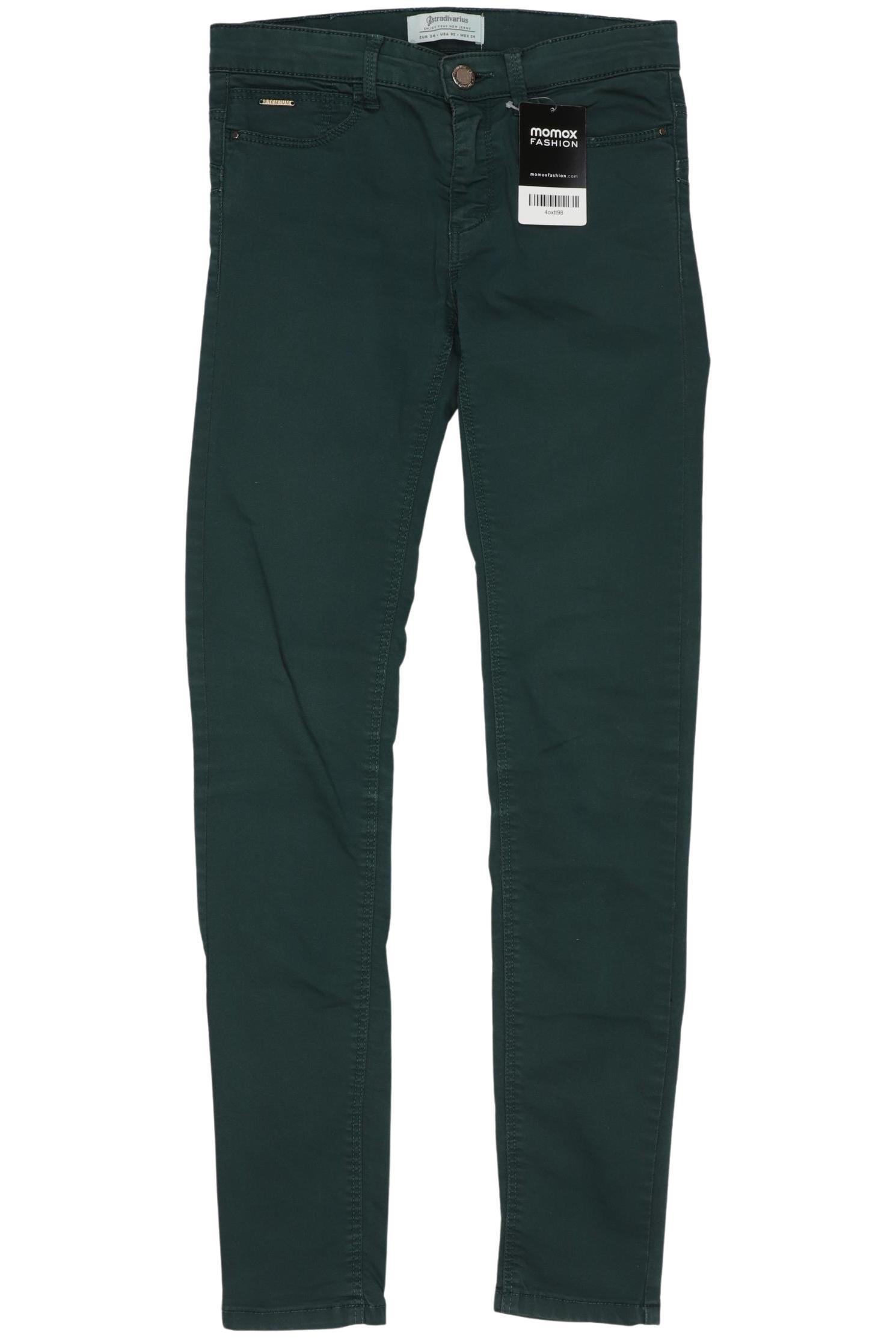 

Stradivarius Damen Jeans, grün, Gr. 34