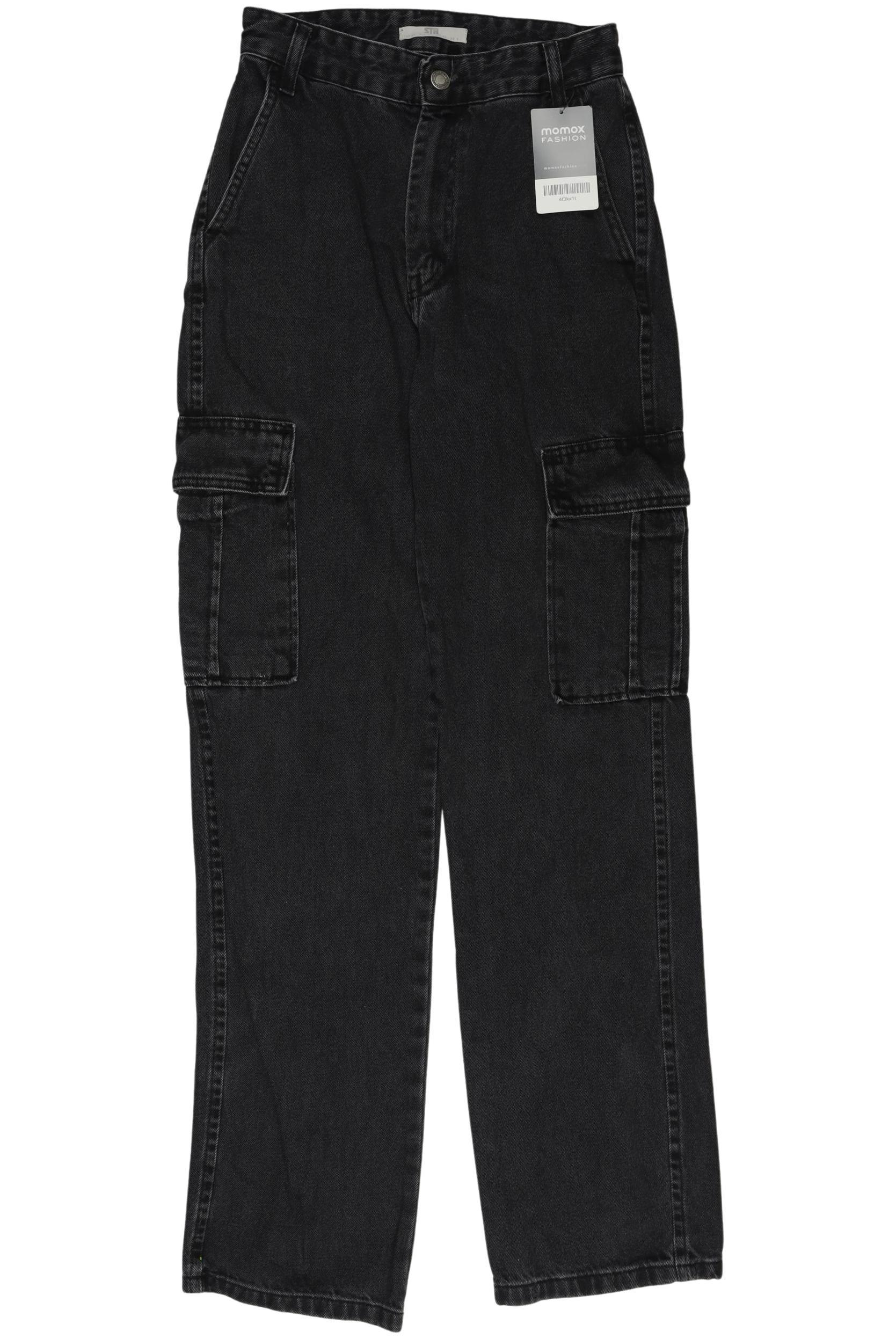 

Stradivarius Damen Jeans, schwarz, Gr. 34
