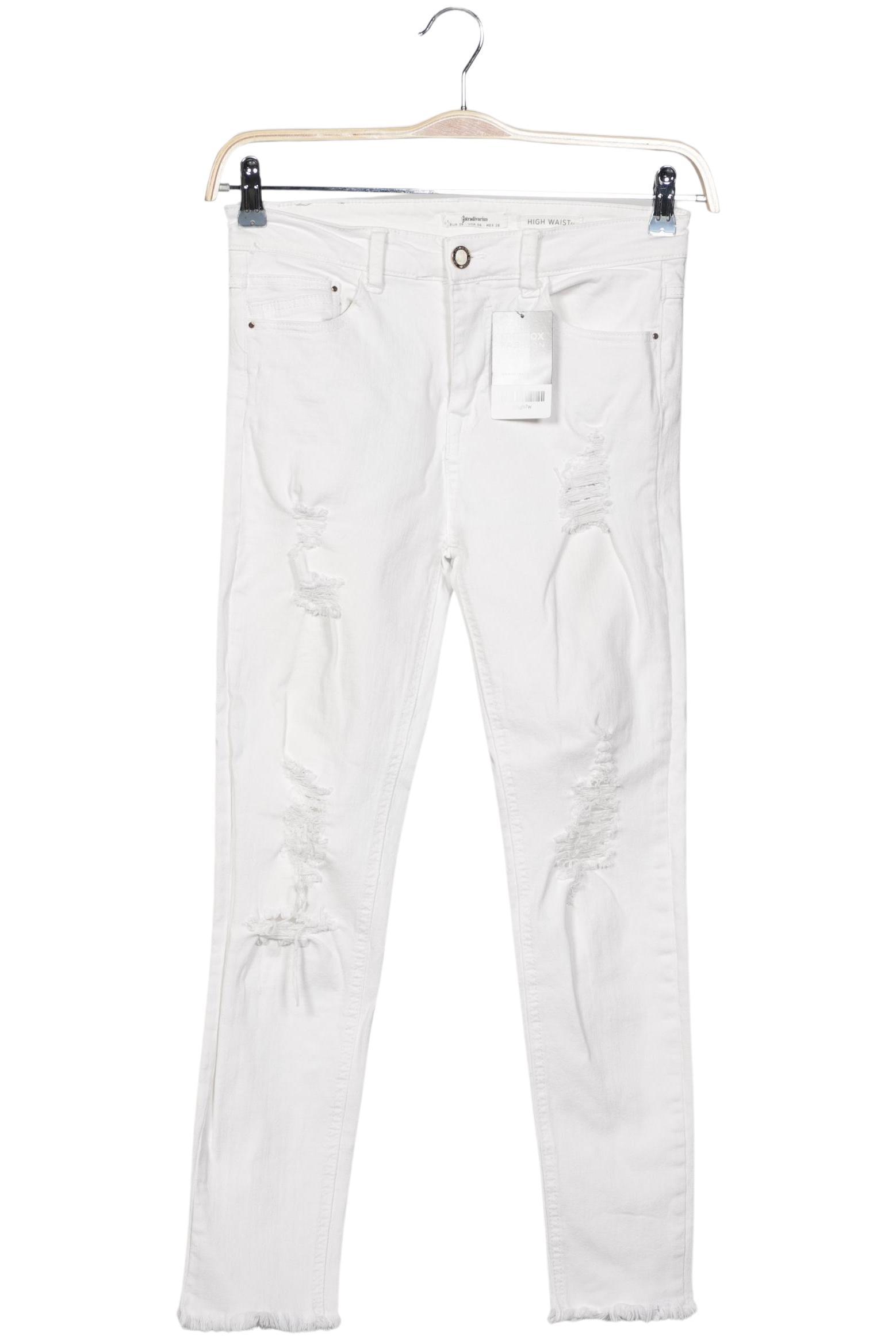 

Stradivarius Damen Jeans, weiß, Gr. 38