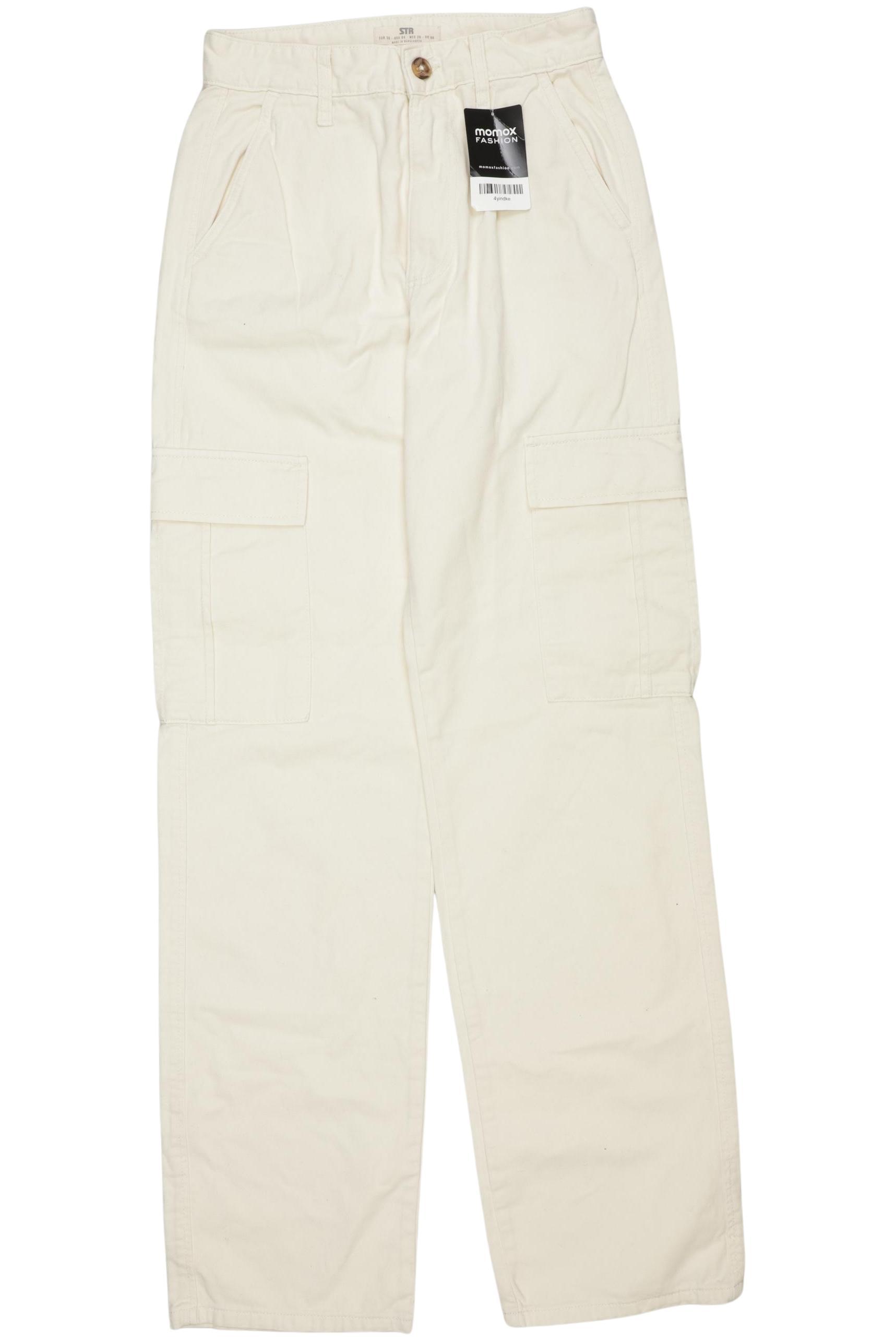 

Stradivarius Damen Jeans, cremeweiß, Gr. 36