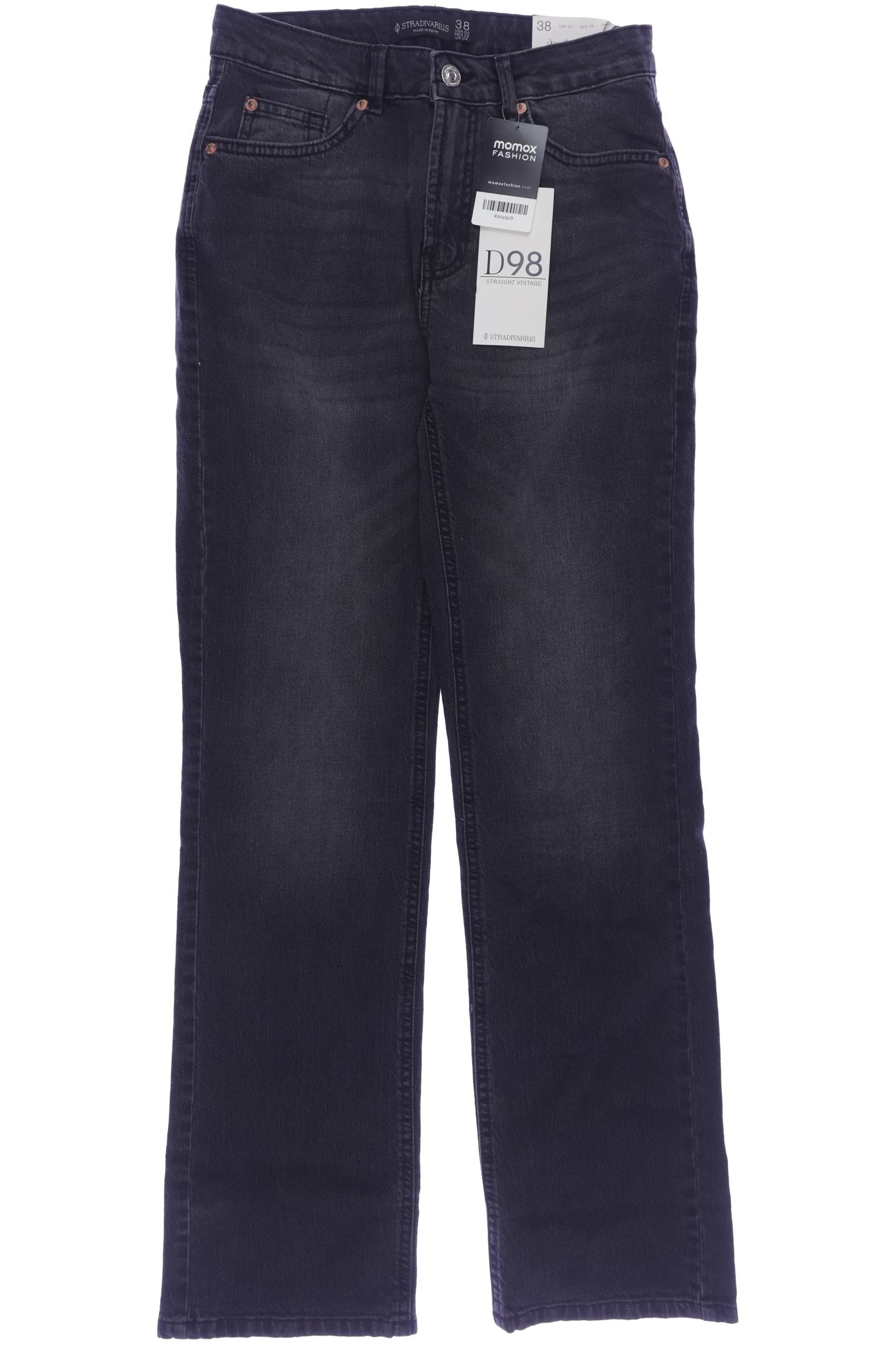 

Stradivarius Damen Jeans, schwarz, Gr. 38