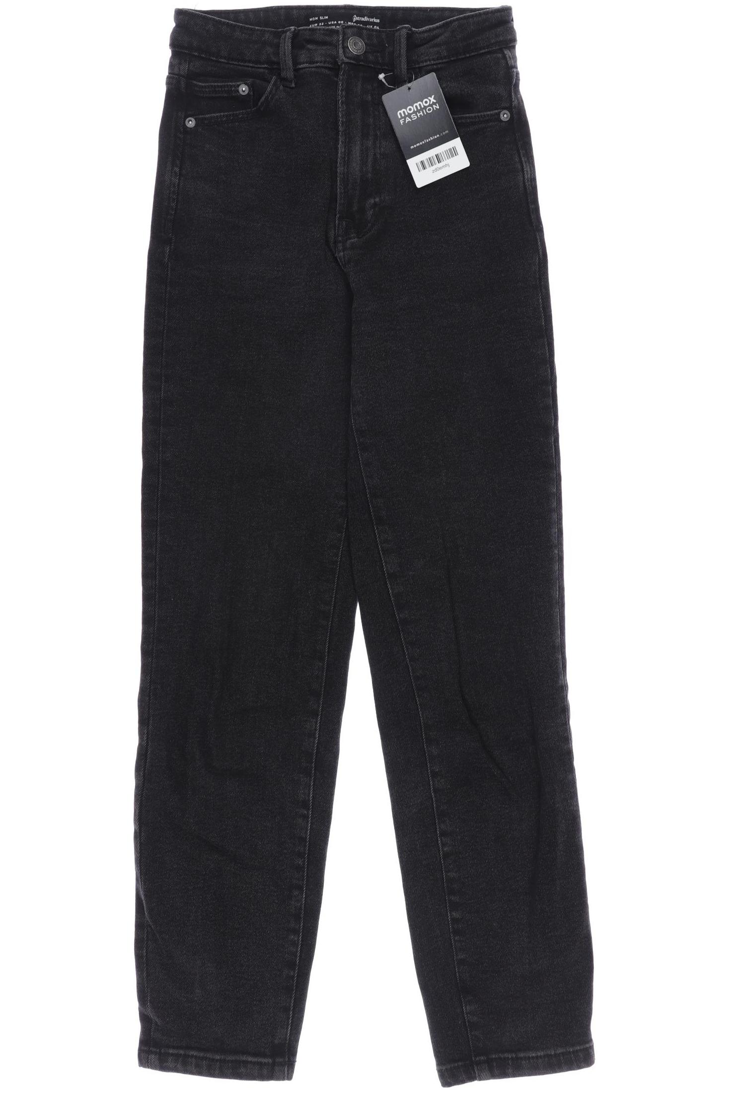 

Stradivarius Damen Jeans, schwarz, Gr. 32