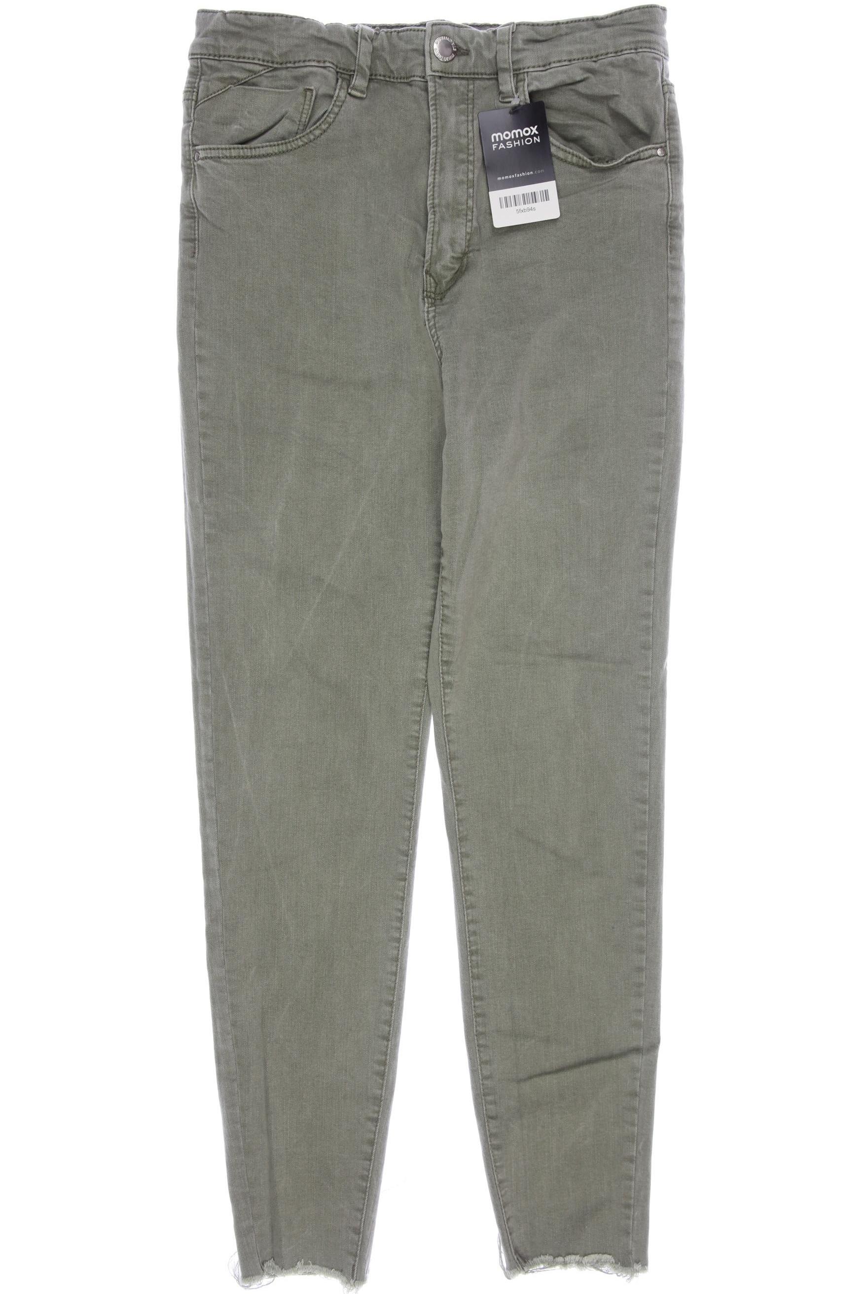 

Stradivarius Damen Jeans, grün, Gr. 40