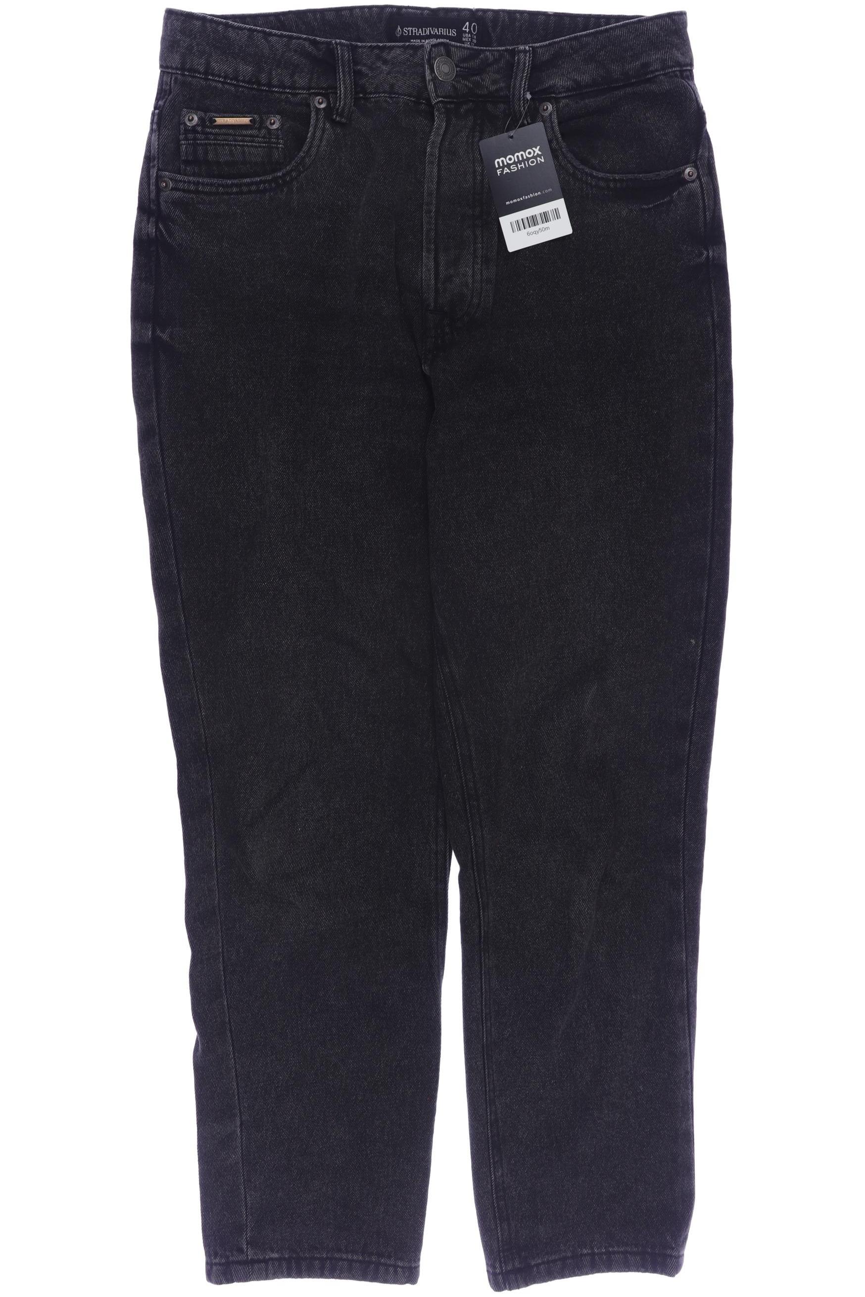 

Stradivarius Damen Jeans, schwarz, Gr. 40