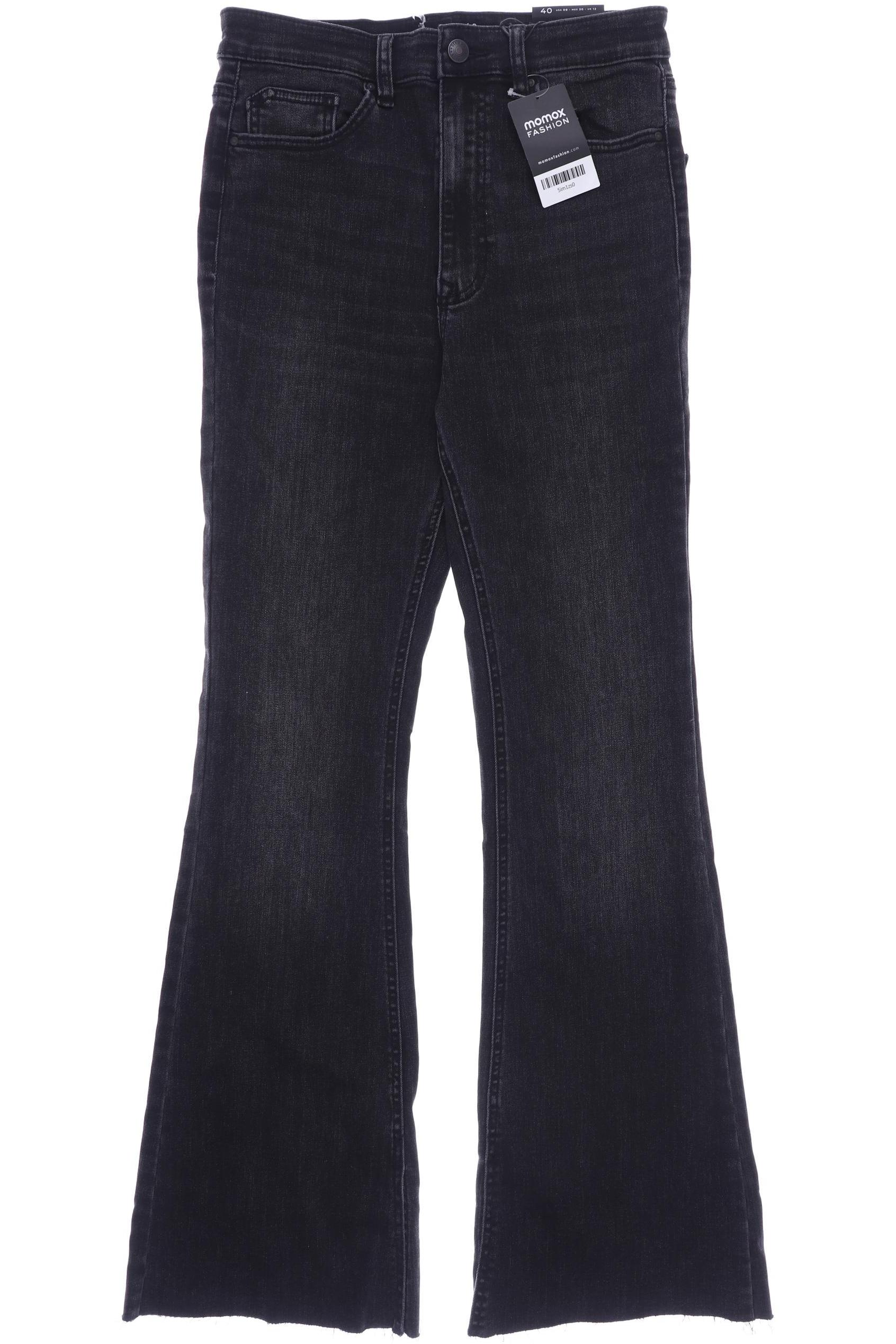 

Stradivarius Damen Jeans, schwarz, Gr. 40