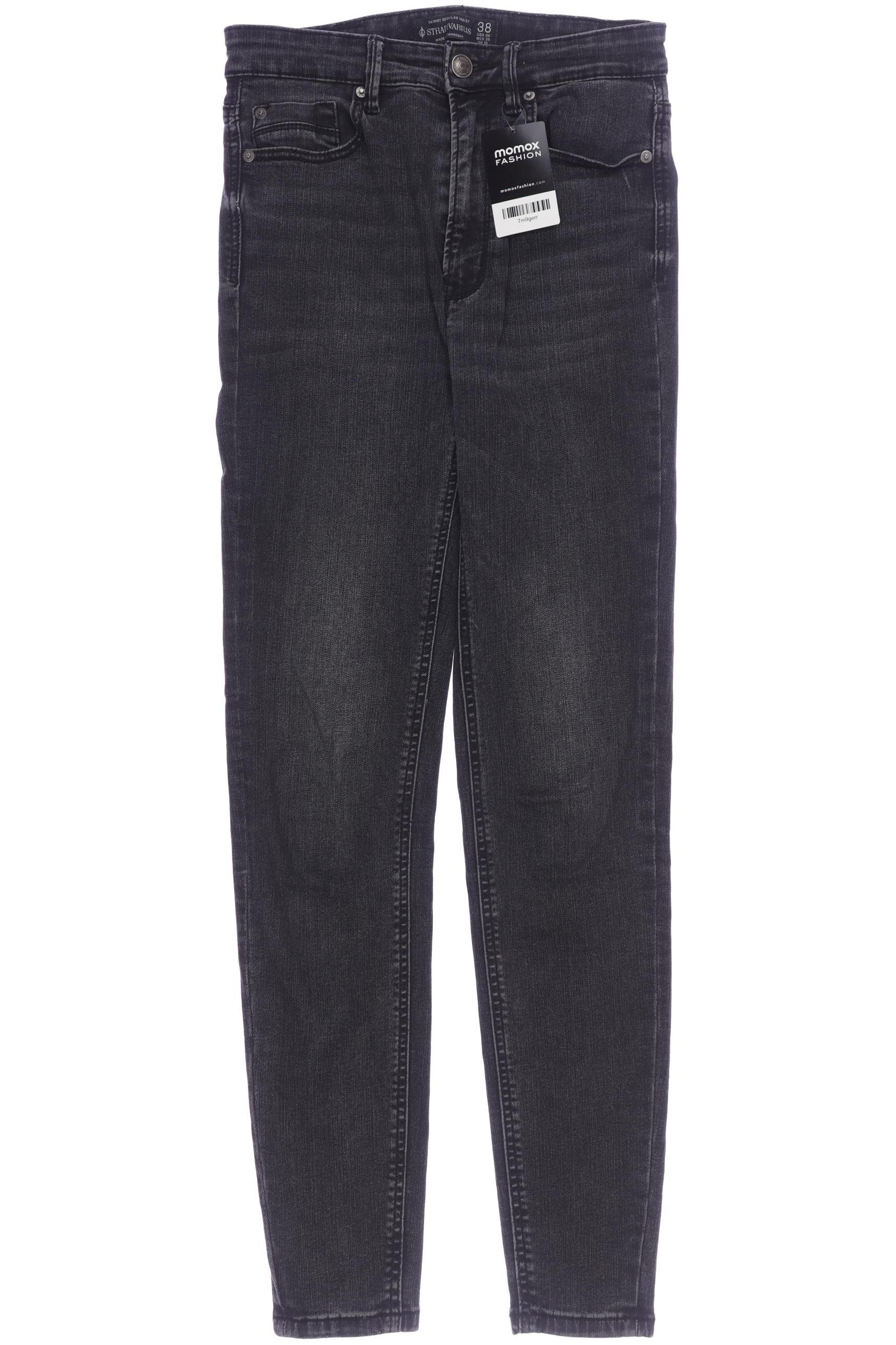 

Stradivarius Damen Jeans, schwarz, Gr. 38