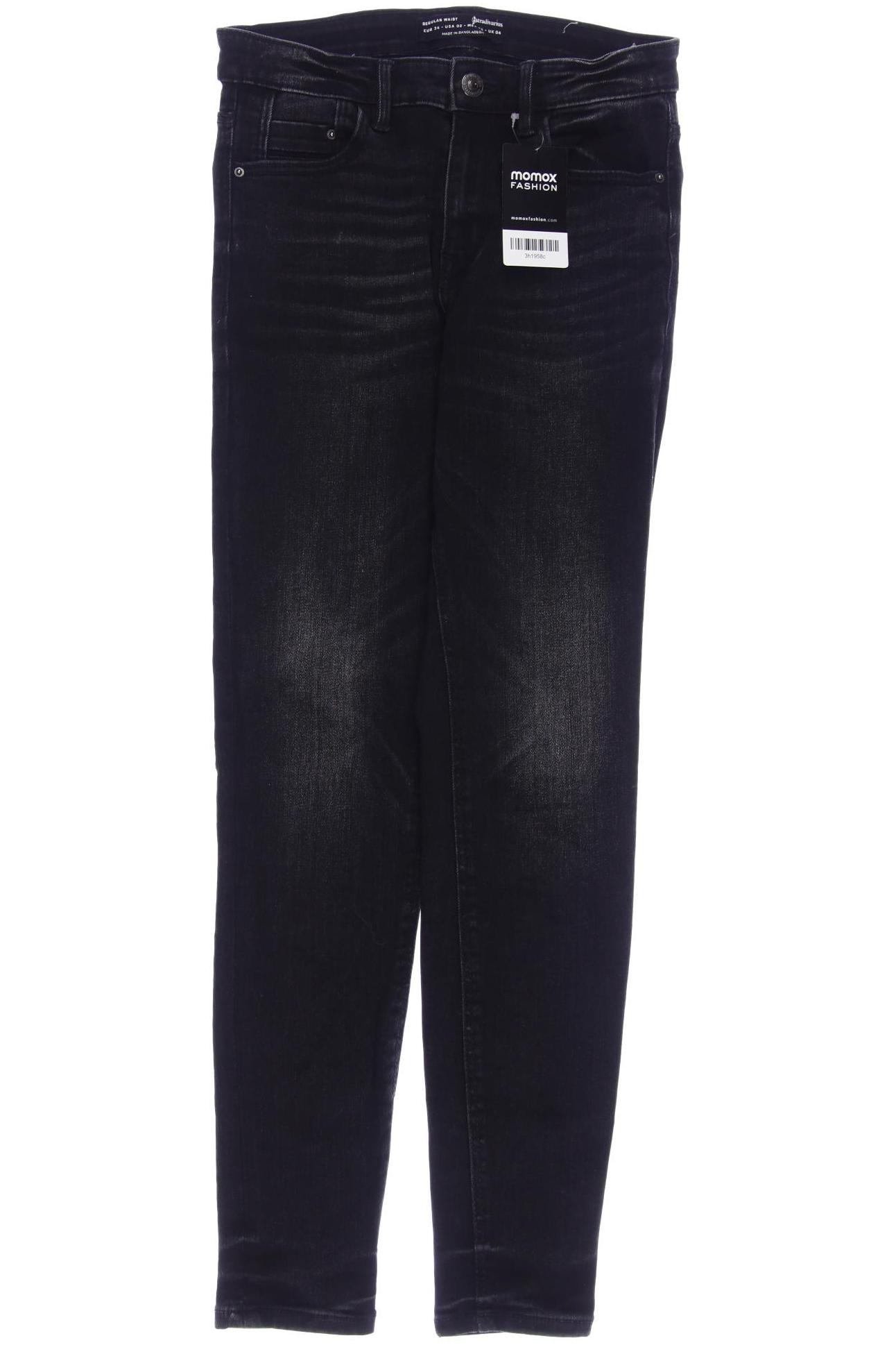 

Stradivarius Damen Jeans, schwarz, Gr. 34