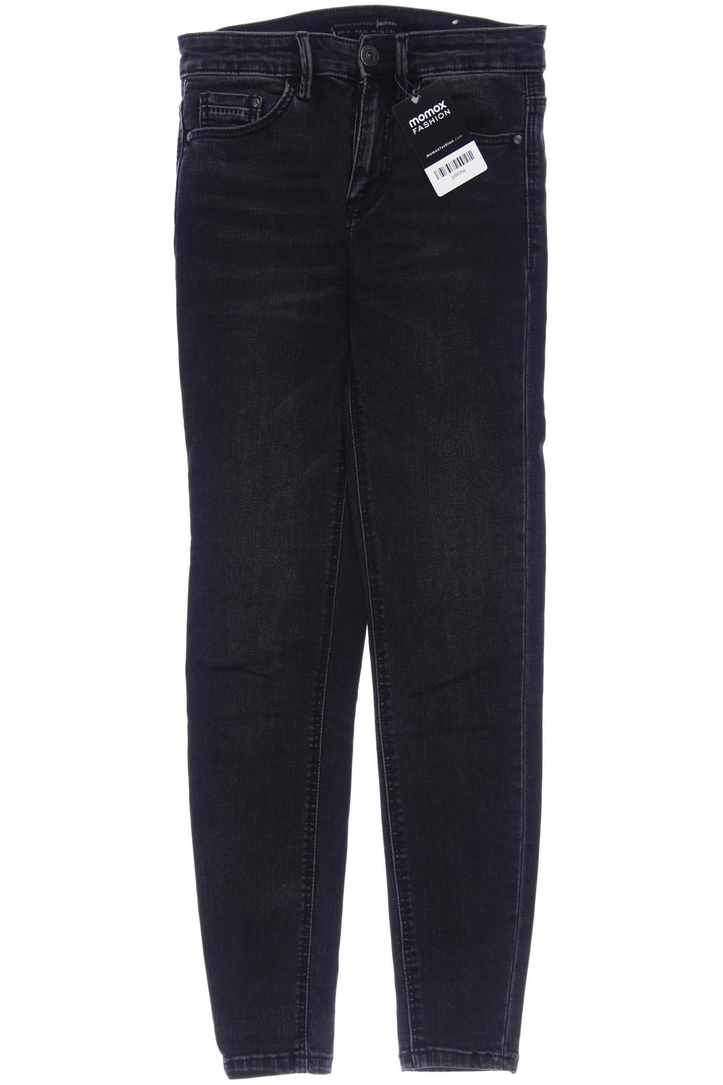 

Stradivarius Damen Jeans, schwarz, Gr. 34