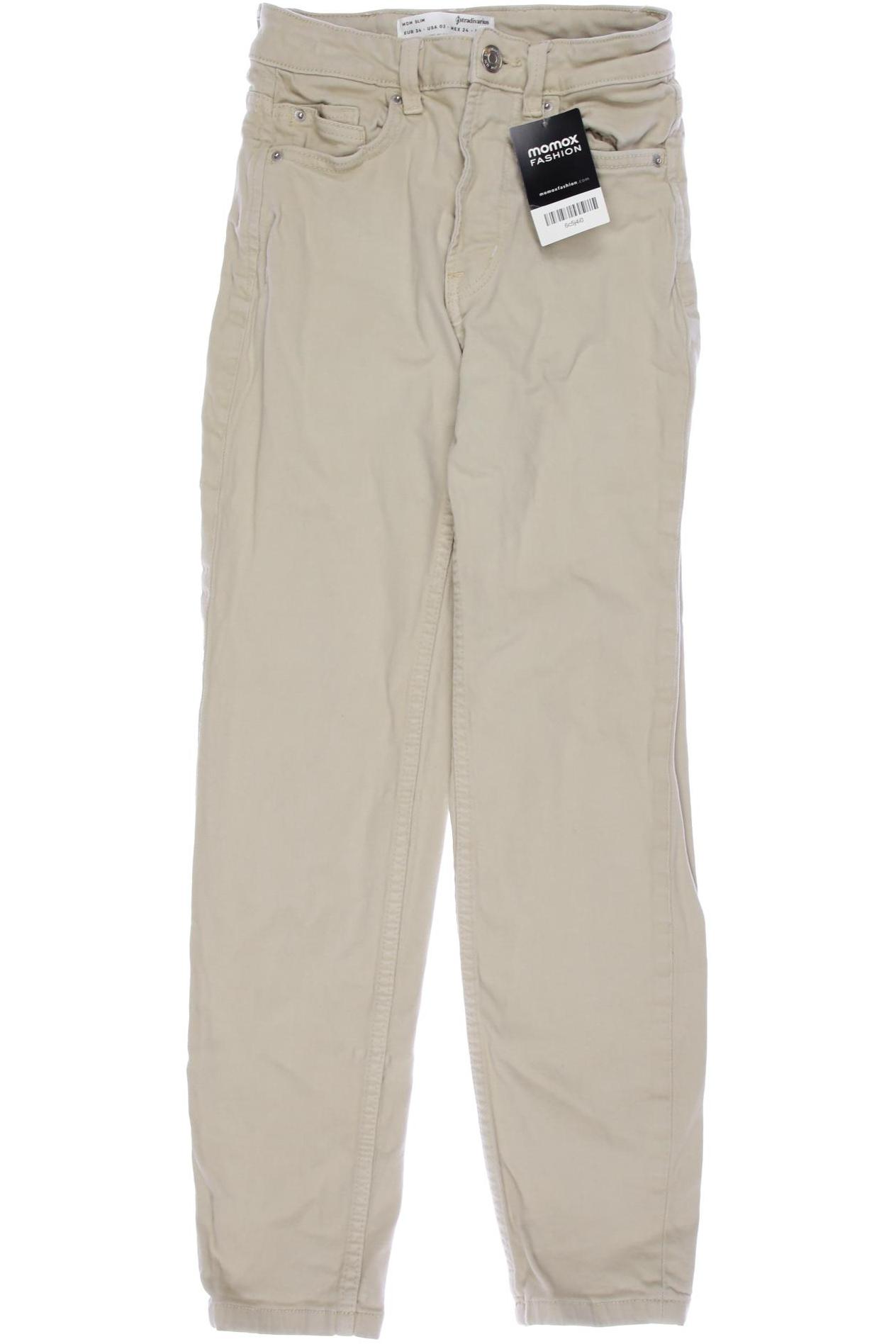 

Stradivarius Damen Jeans, cremeweiß, Gr. 34
