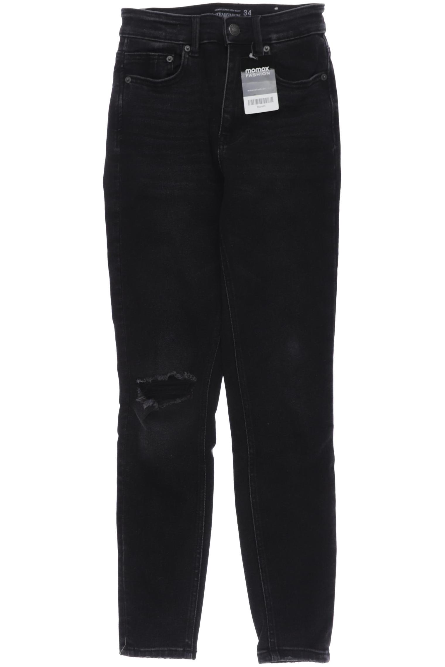 

Stradivarius Damen Jeans, schwarz, Gr. 34