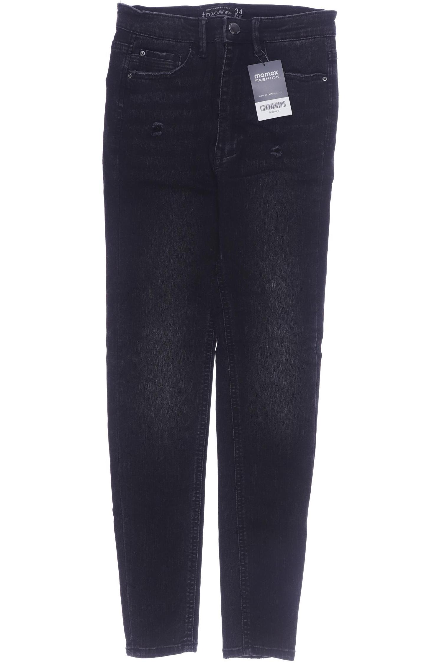

Stradivarius Damen Jeans, schwarz