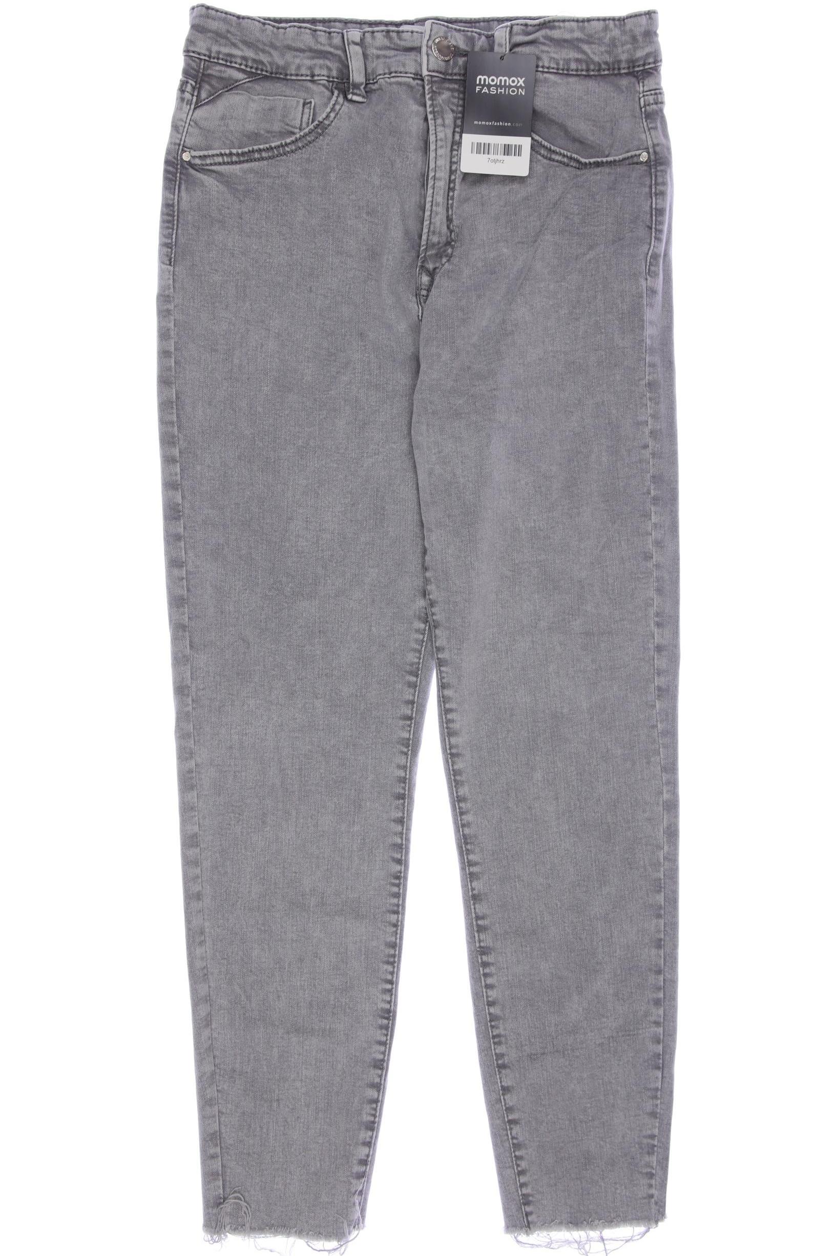 

Stradivarius Damen Jeans, grau, Gr. 40