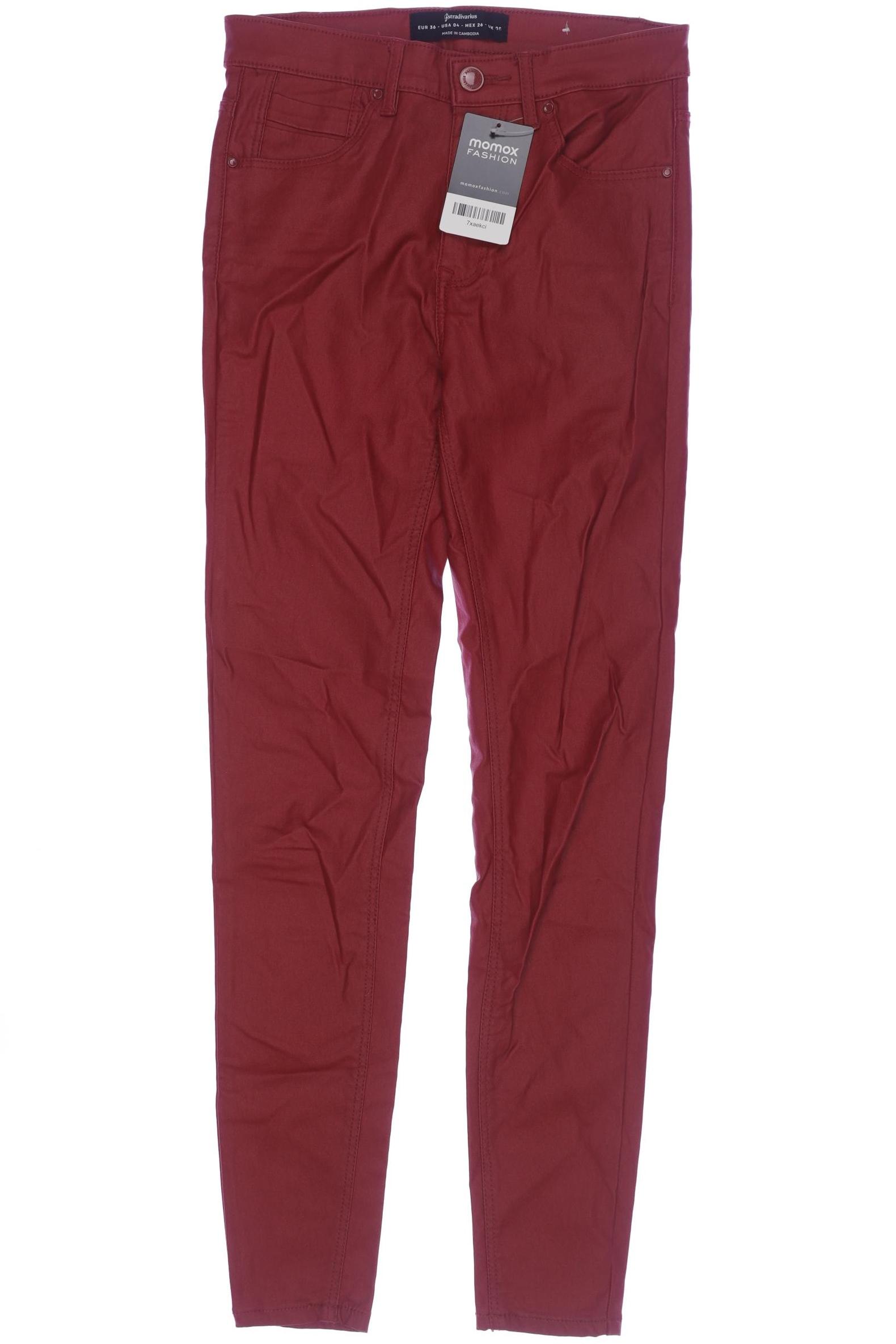 

Stradivarius Damen Jeans, rot, Gr. 36