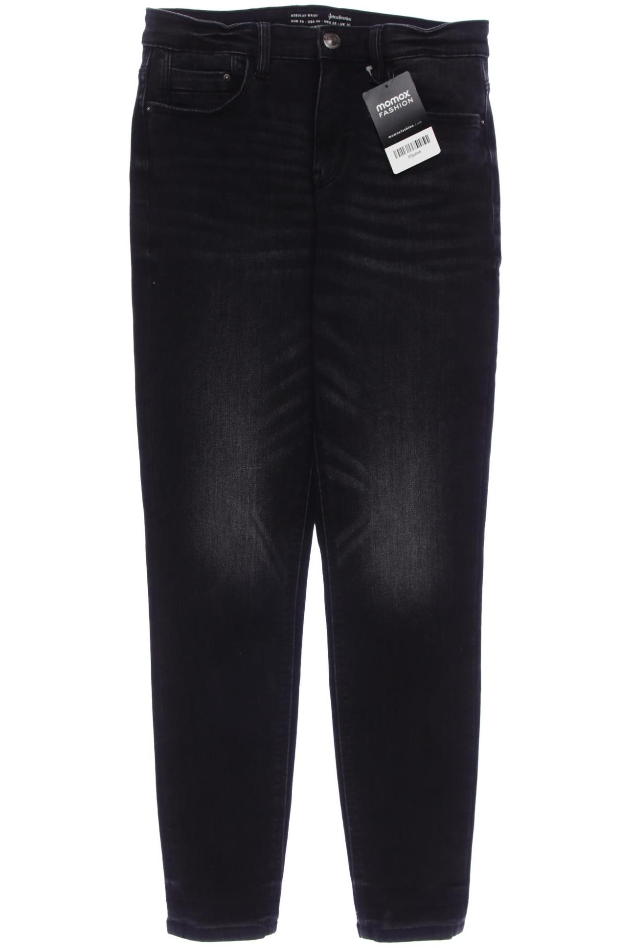 

Stradivarius Damen Jeans, schwarz, Gr. 38